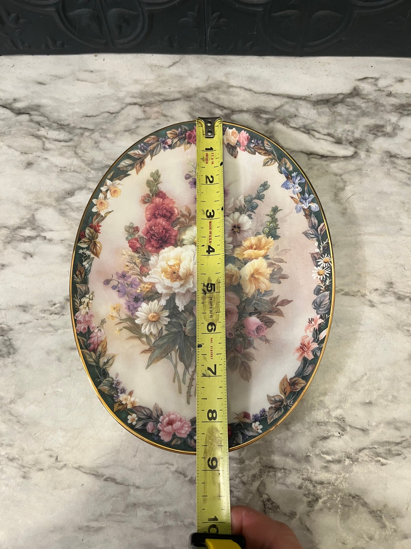 Lena Lui Floral Oval Porcelain Plate