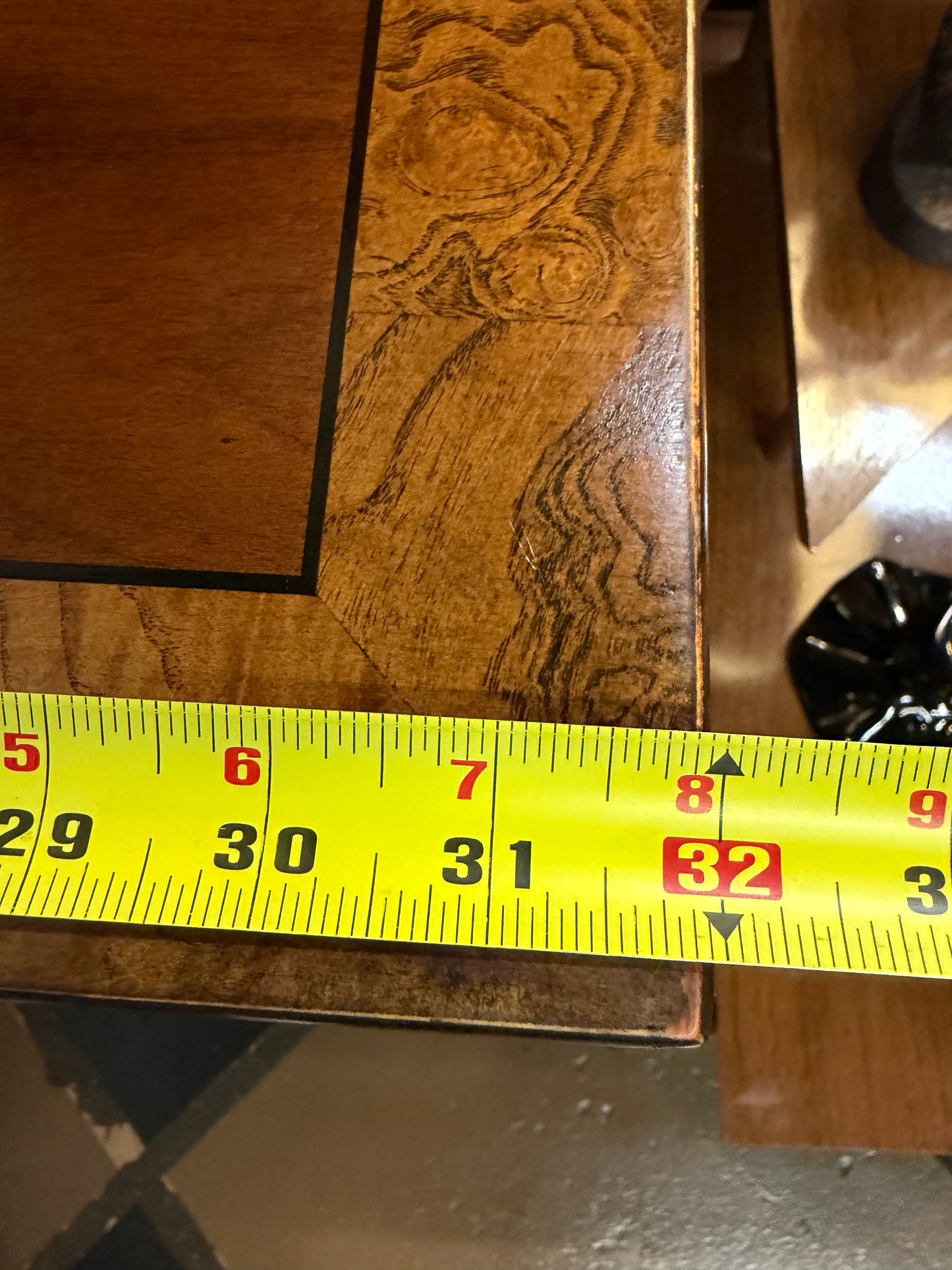 Vintage Ethan Allen Italian Burlwood Side Board/Entry Table