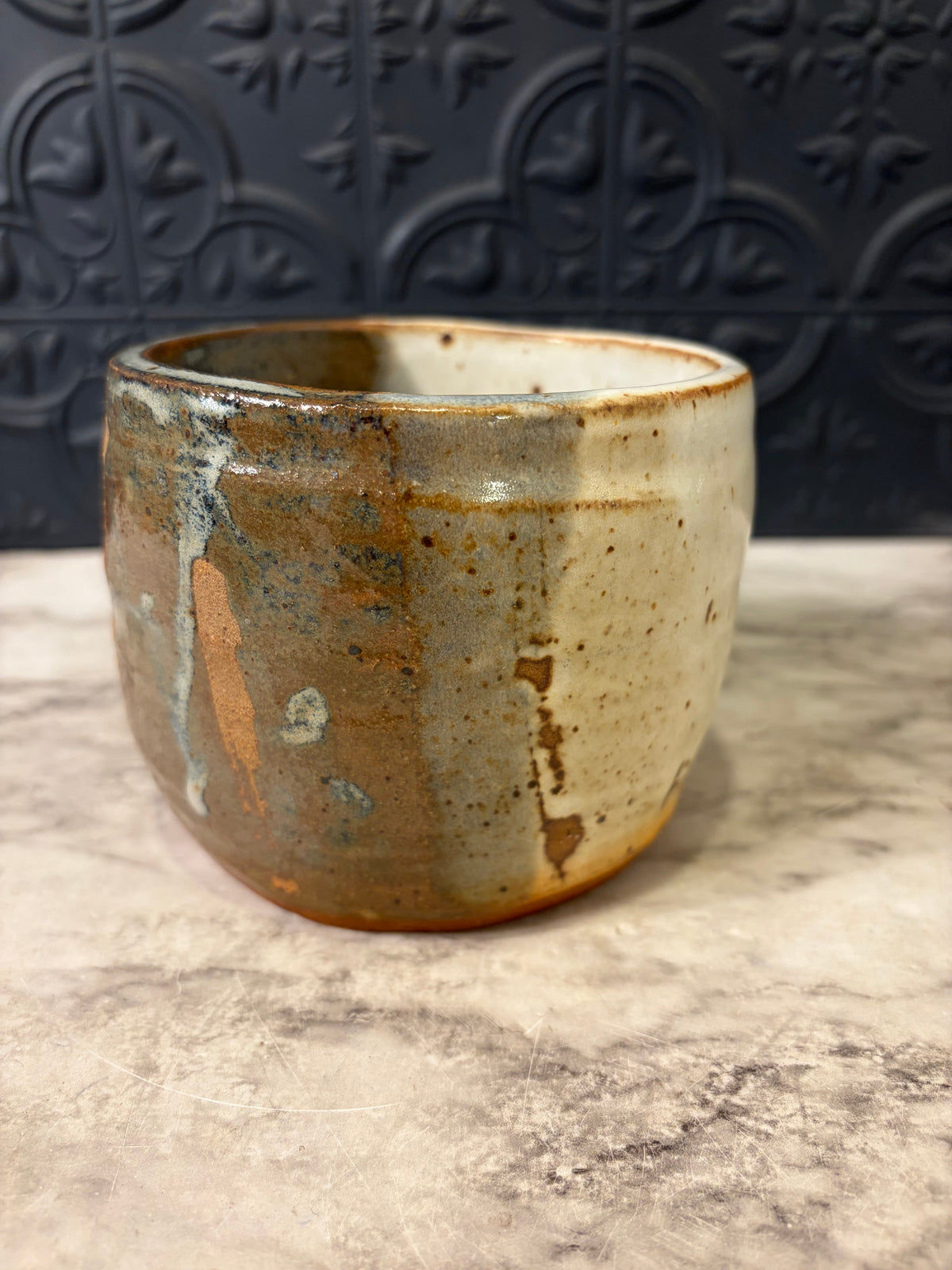Studio Pottery Multi Color Bowl 3.5"