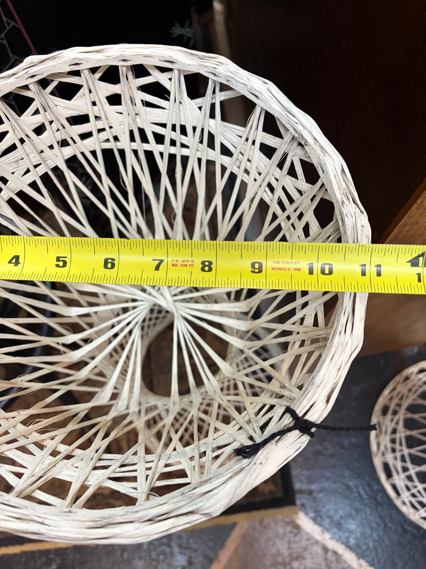 White Fiberglass Plant Stand Large