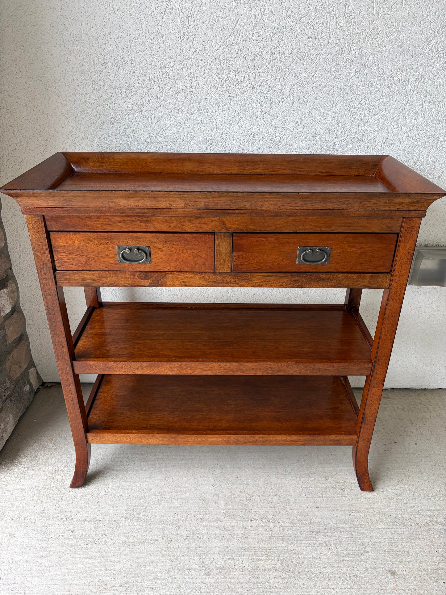 Dark Wood Buffet with Lip