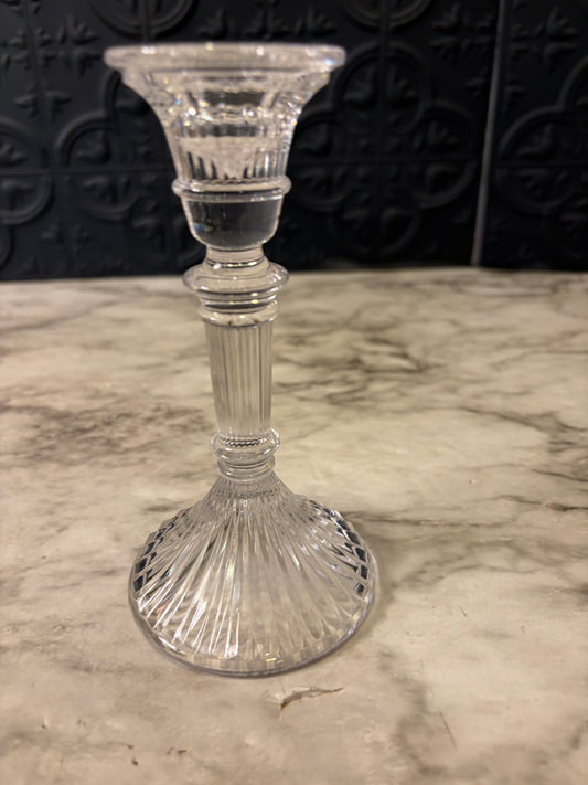 5.5" Glass Ribbed Candle Holder Lenox