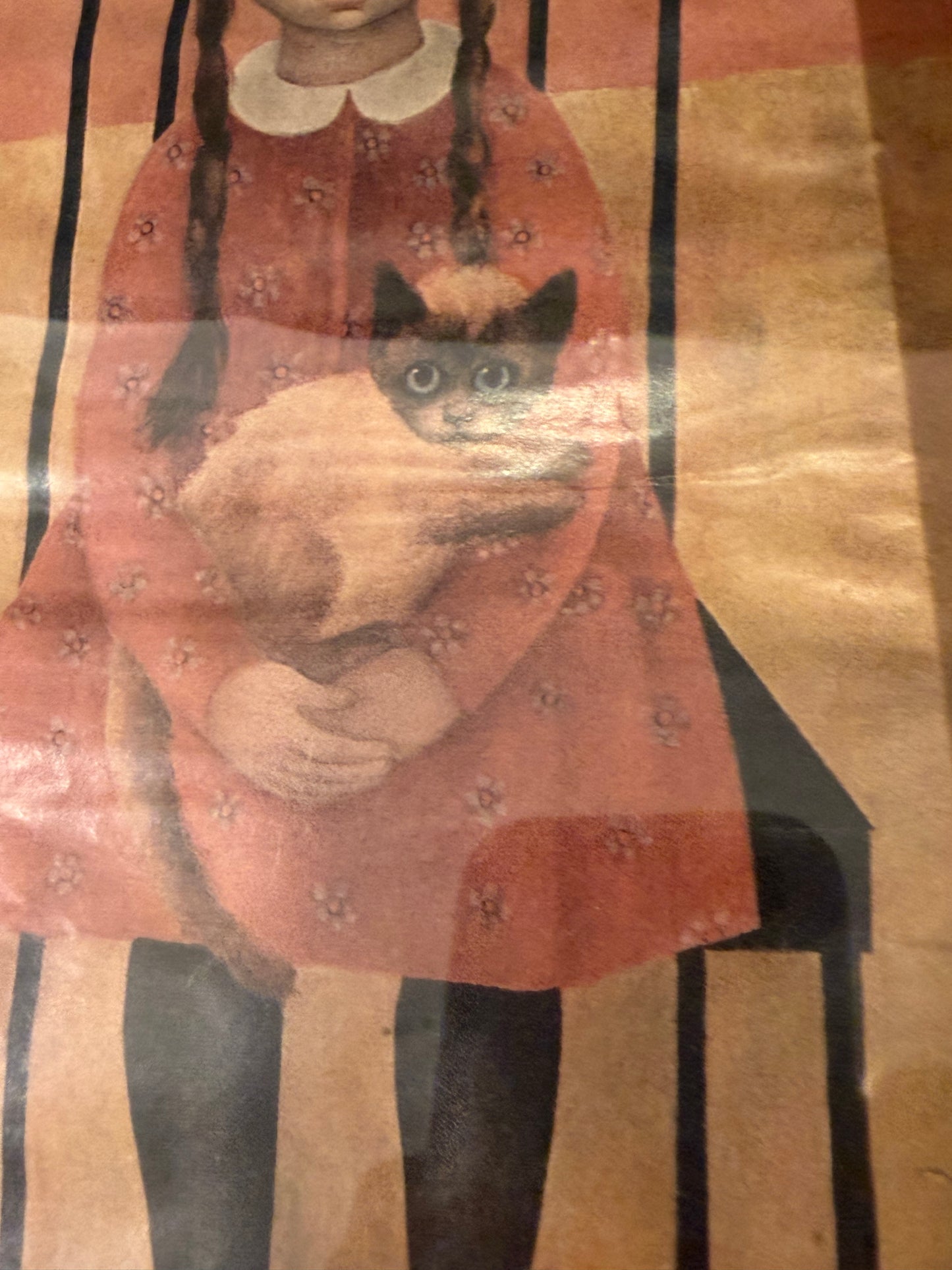 Vintage Margaret Keane Girl on Chair