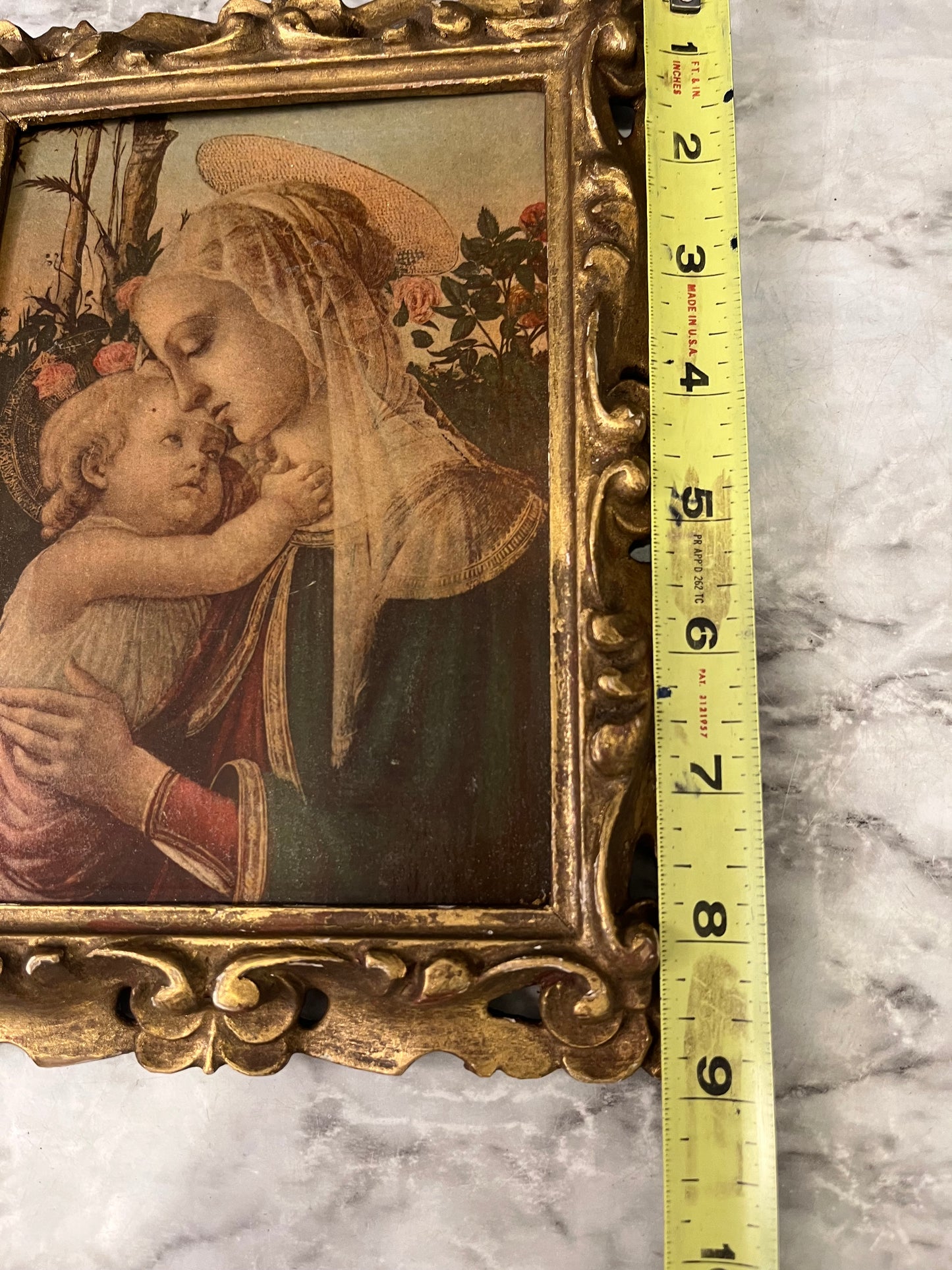 Madonna and Child Print on Board