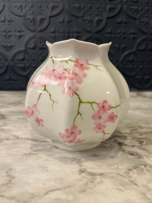 Porcelain Cherry Blossom Vase
