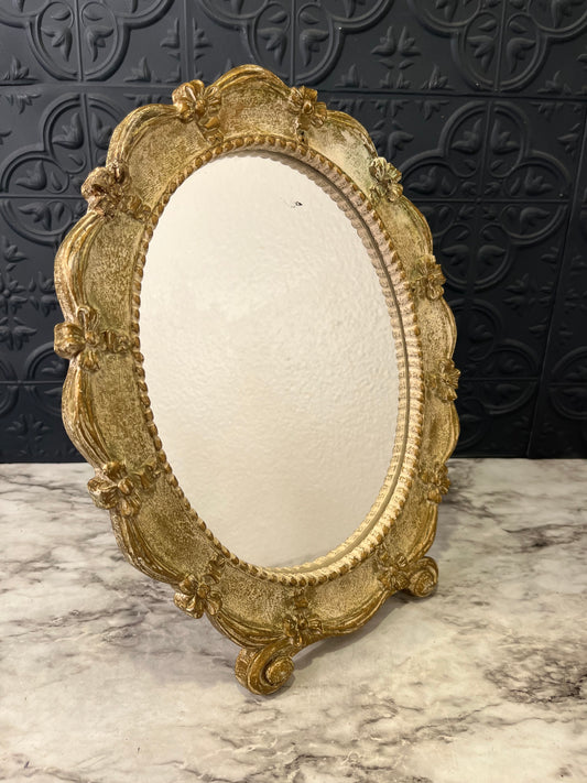 Oval Table top Mirror with Feet