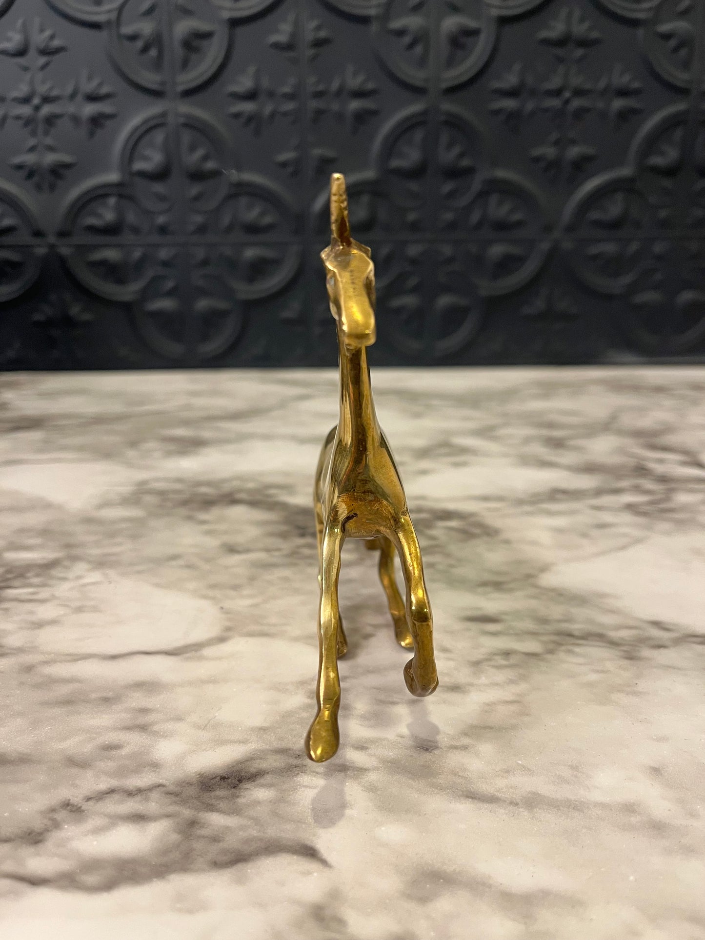 Small Brass Unicorn 4.5"