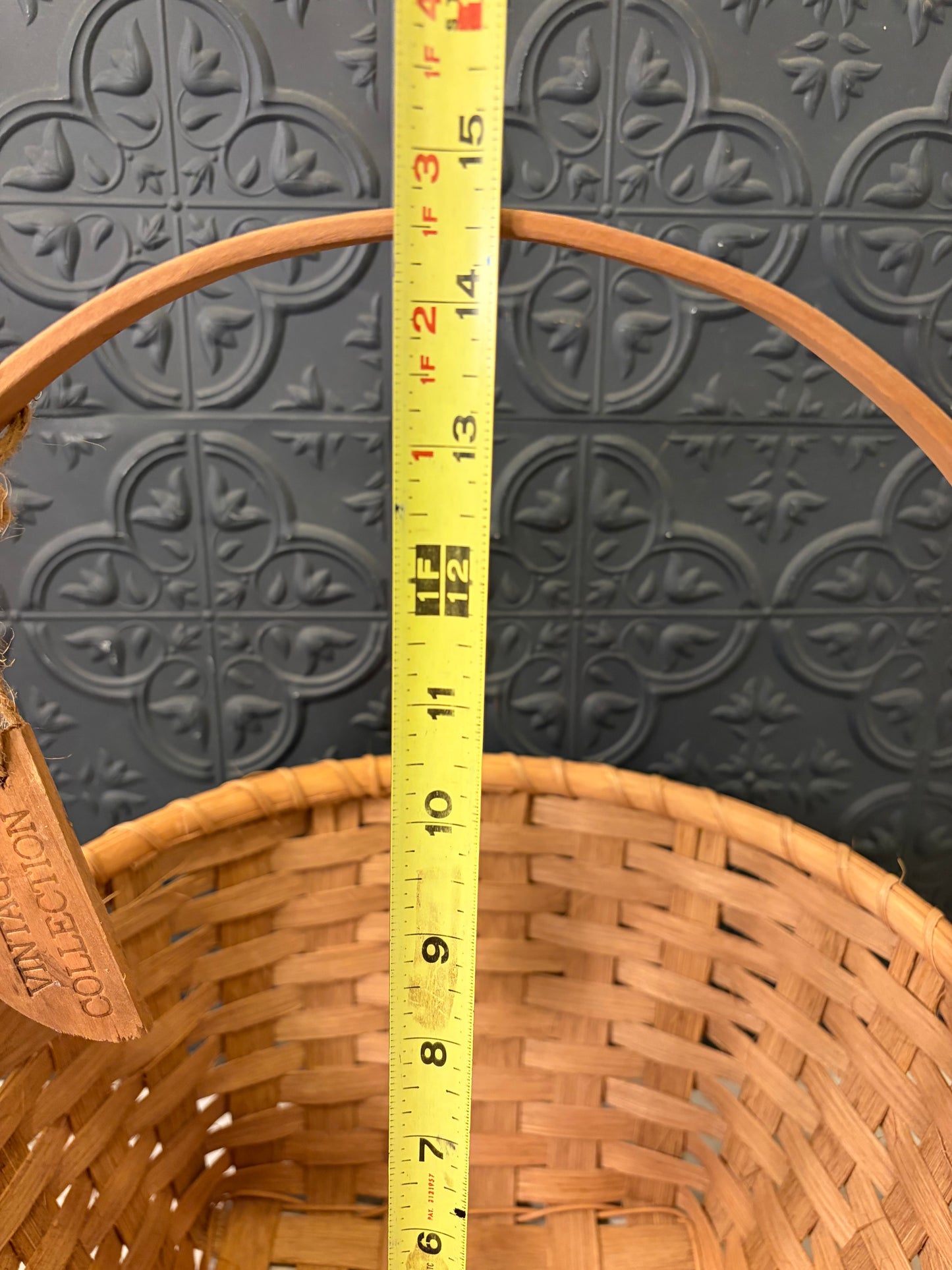 Vintage Collection Handled Basket 14.5"