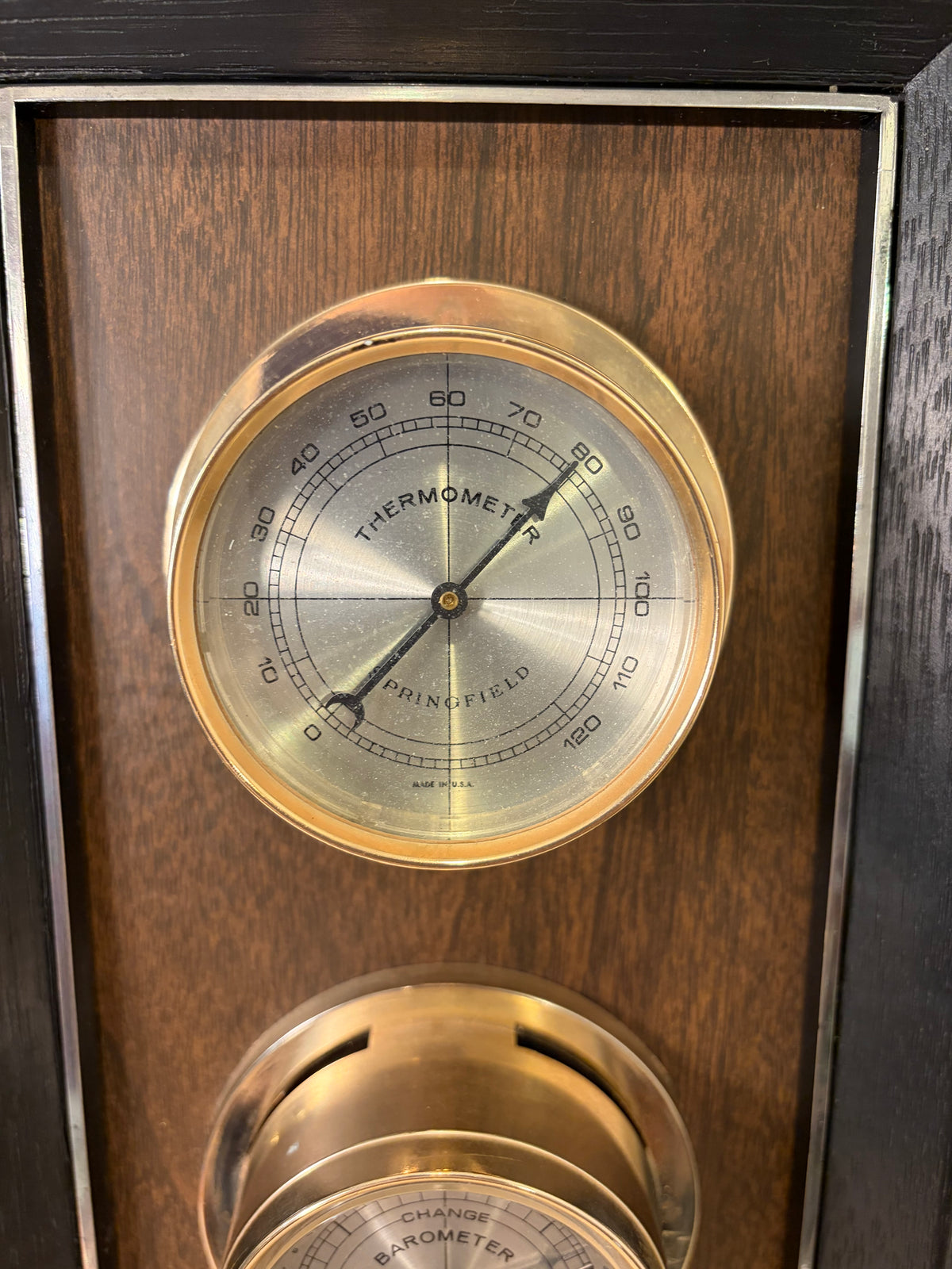 Springfield Weather Station Faux Wood, BlackTrim