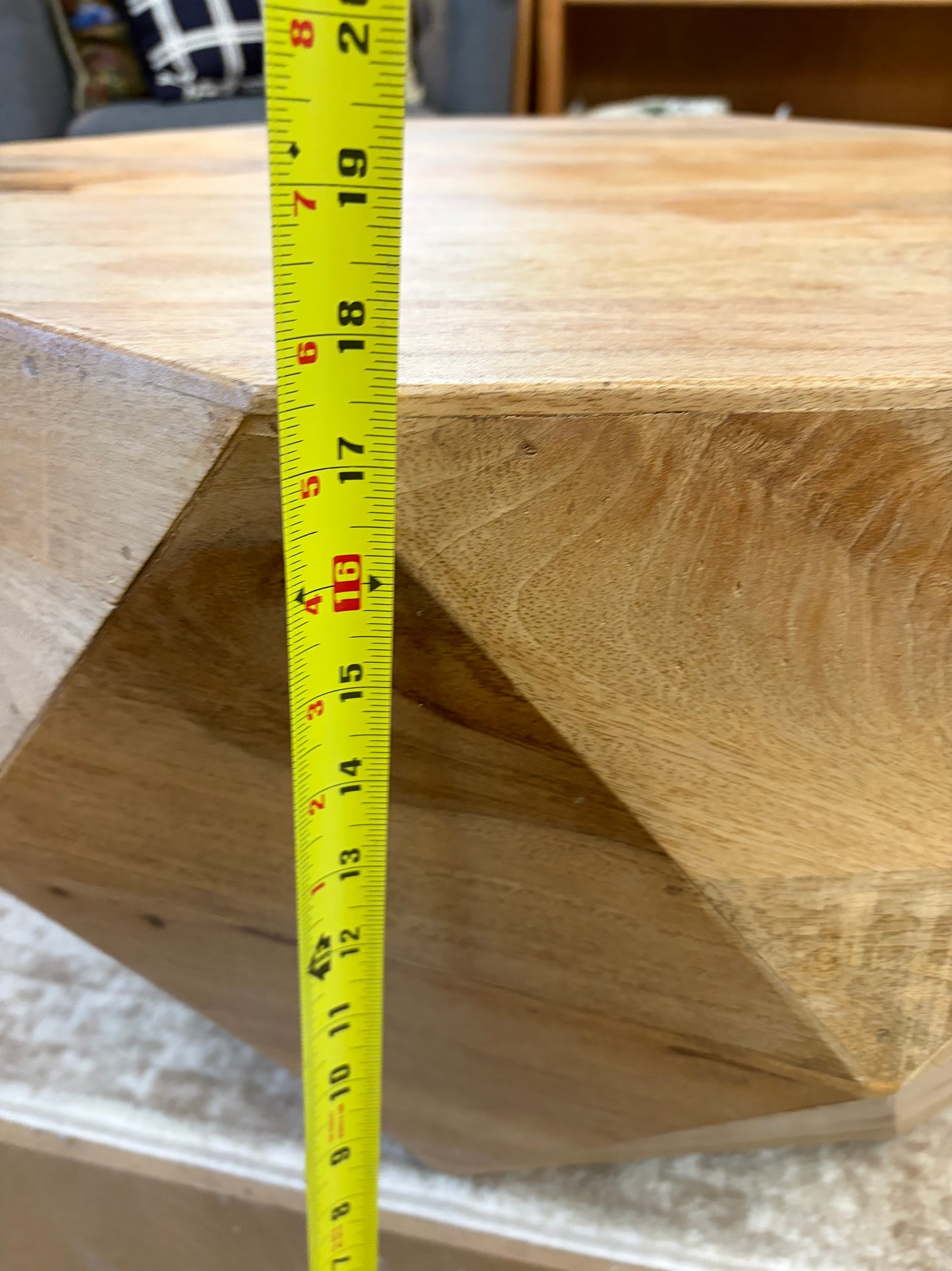 Geometric Wood Coffee Table