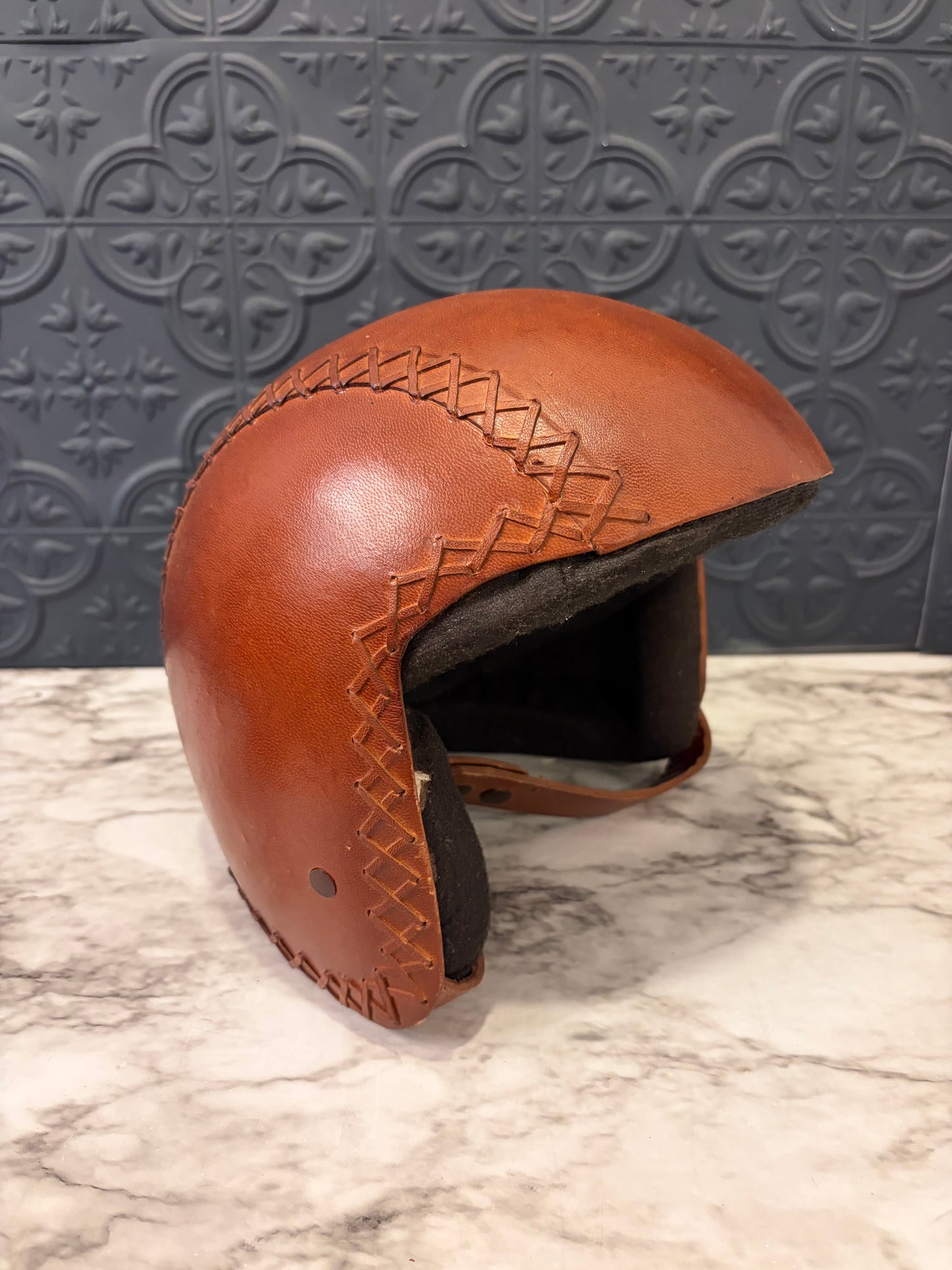 Decorative Leather Helmet