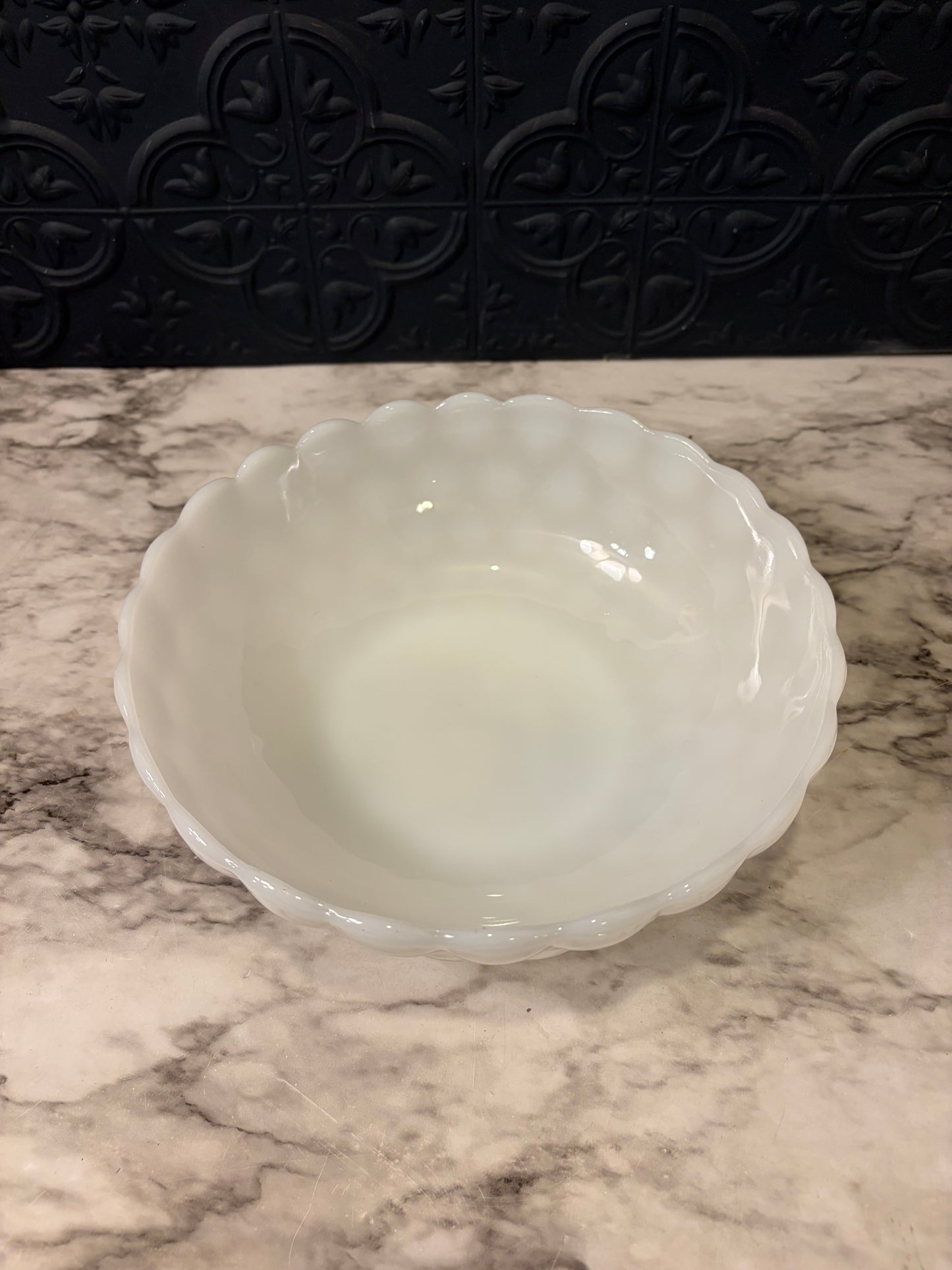 Anchor Hocking Milkglass Bubble Bowl