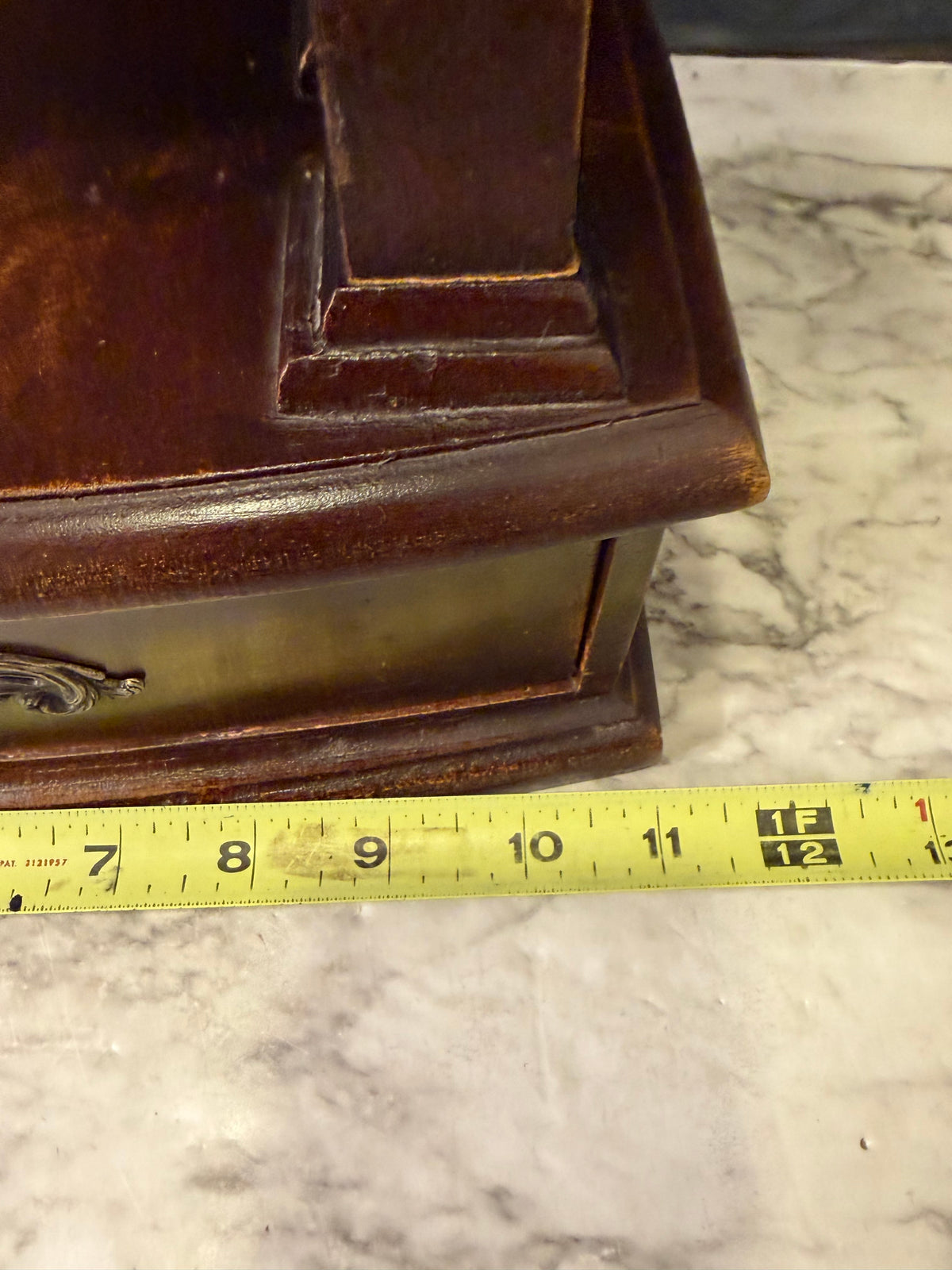 Dark Wood Clock 21" High