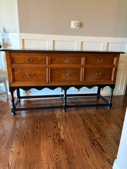 Buffet by Baker with Black Paint Accents
