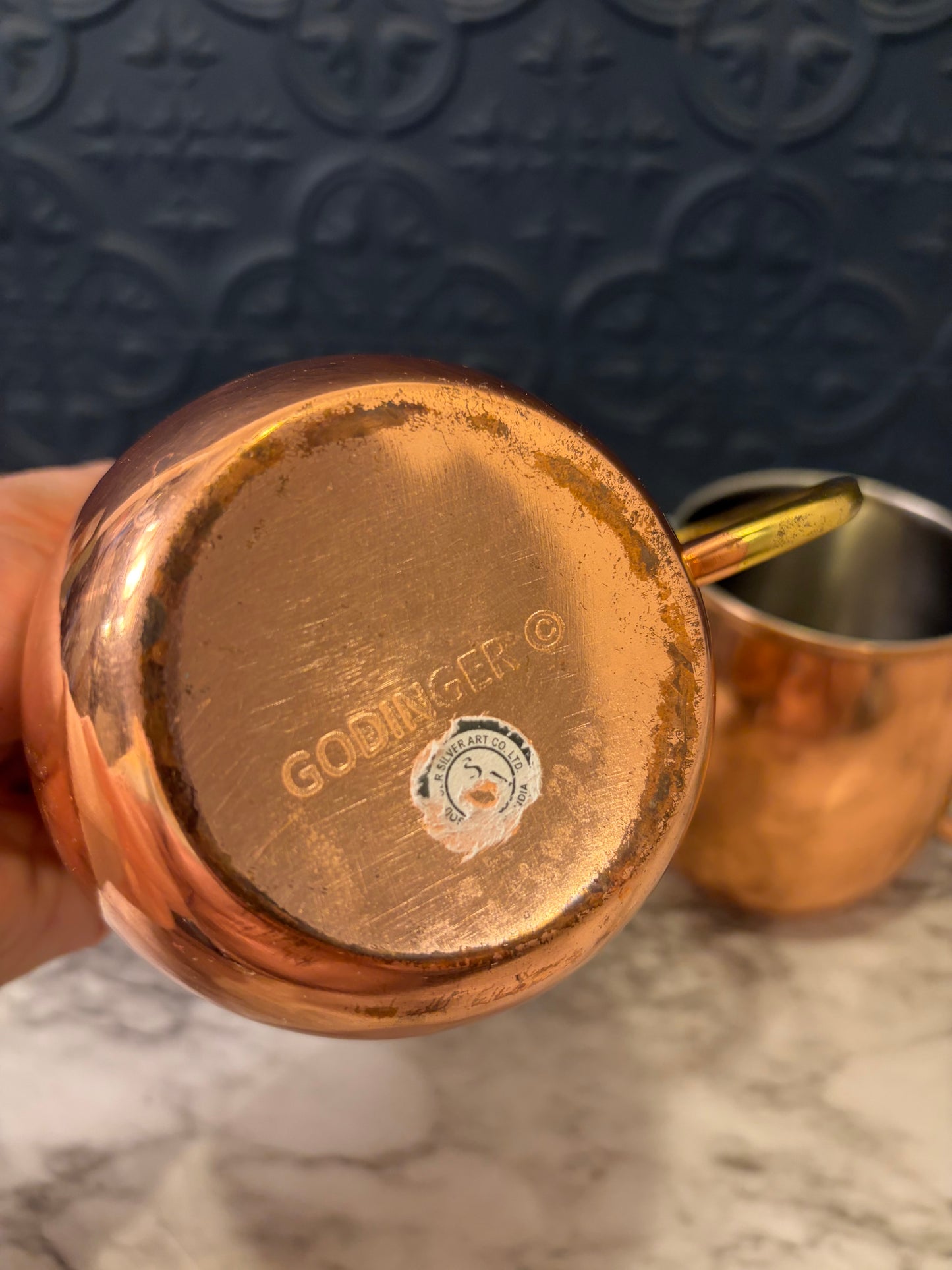 Godinger Copper Moscow Mule Mugs Set of 2