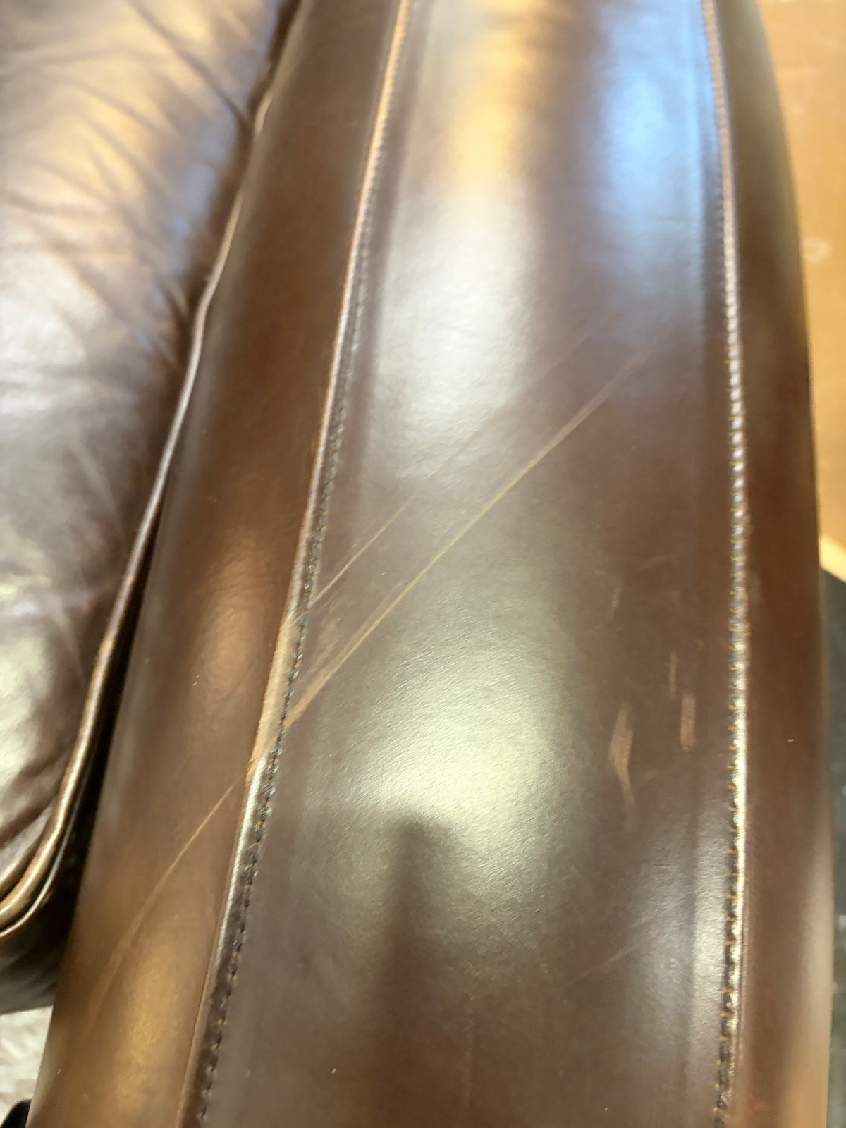 Pottery Barn Dark Leather Recliner