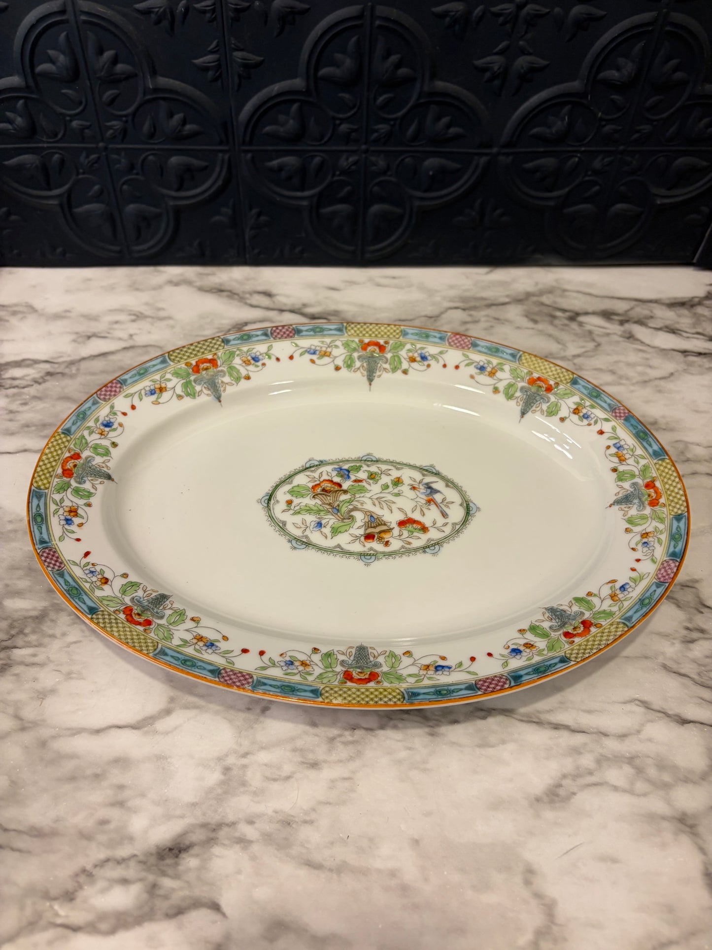 Noritake Oval Florian Bassett Platter
