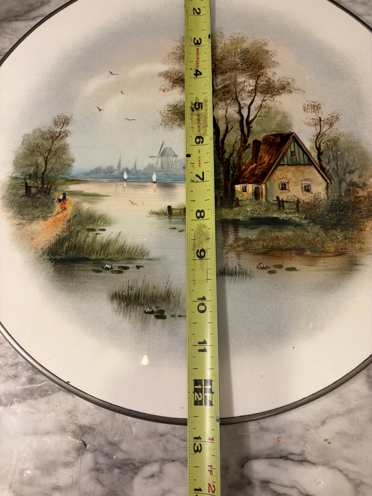 House by the Stream on Wall Plate