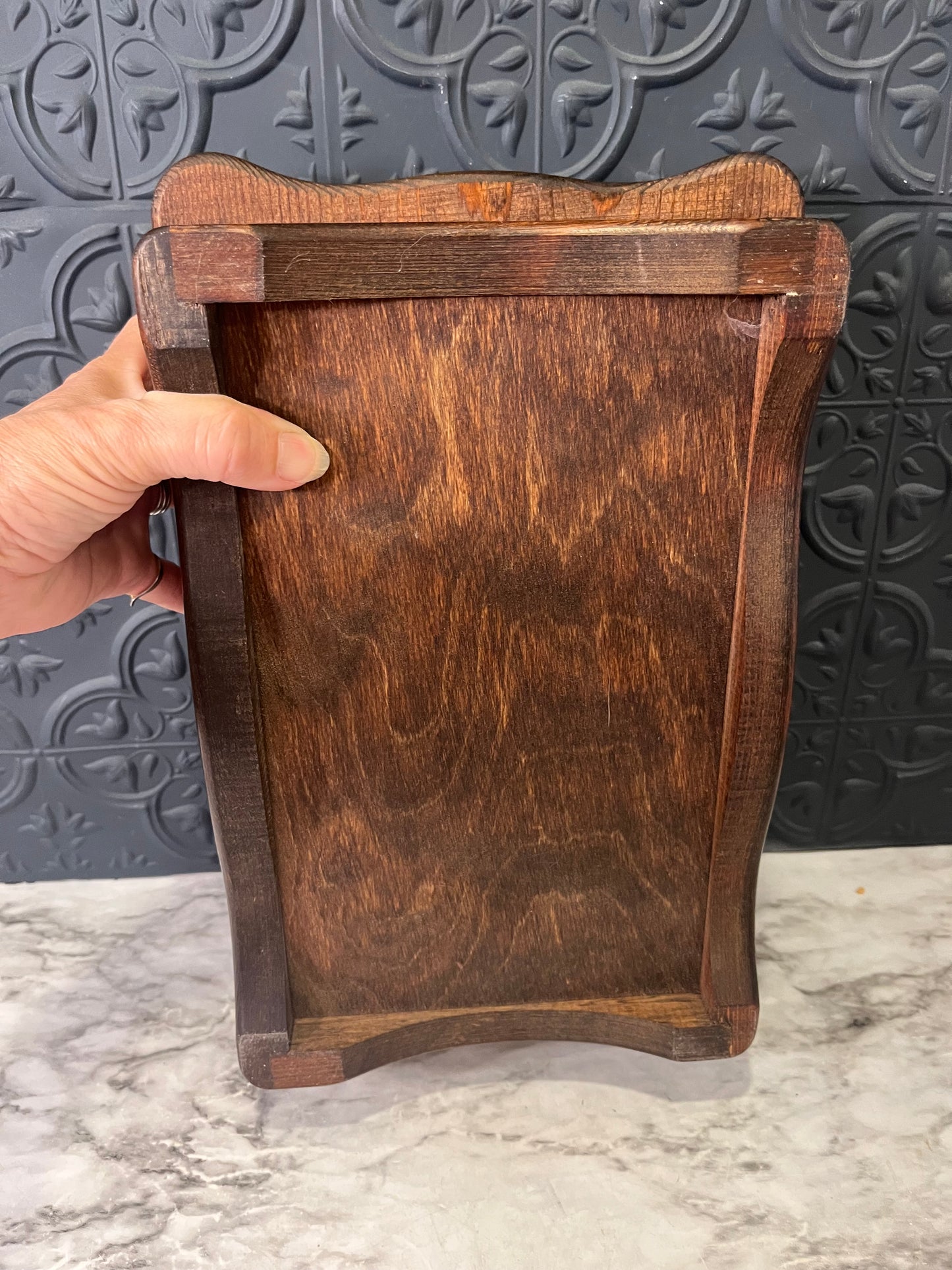 Brown Rectange Box with design on Top