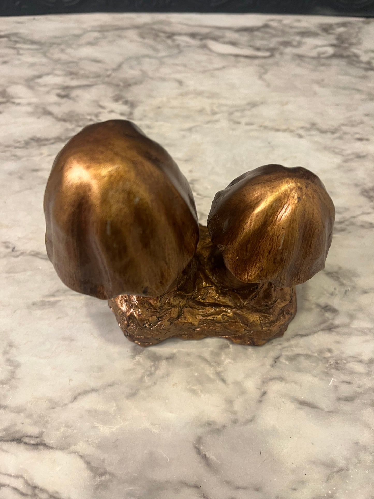 Gold Ceramic Mushrooms