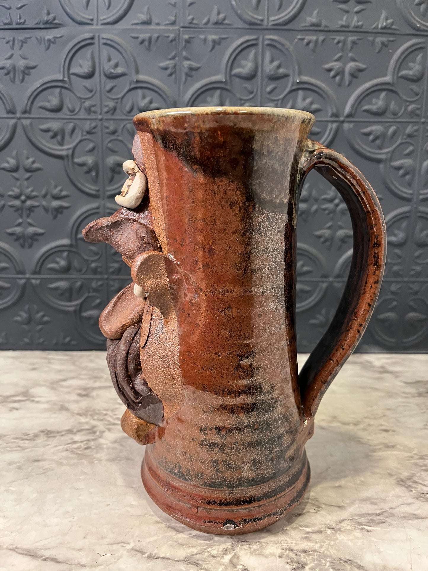 Mahon Stoneware Mug Beer Face