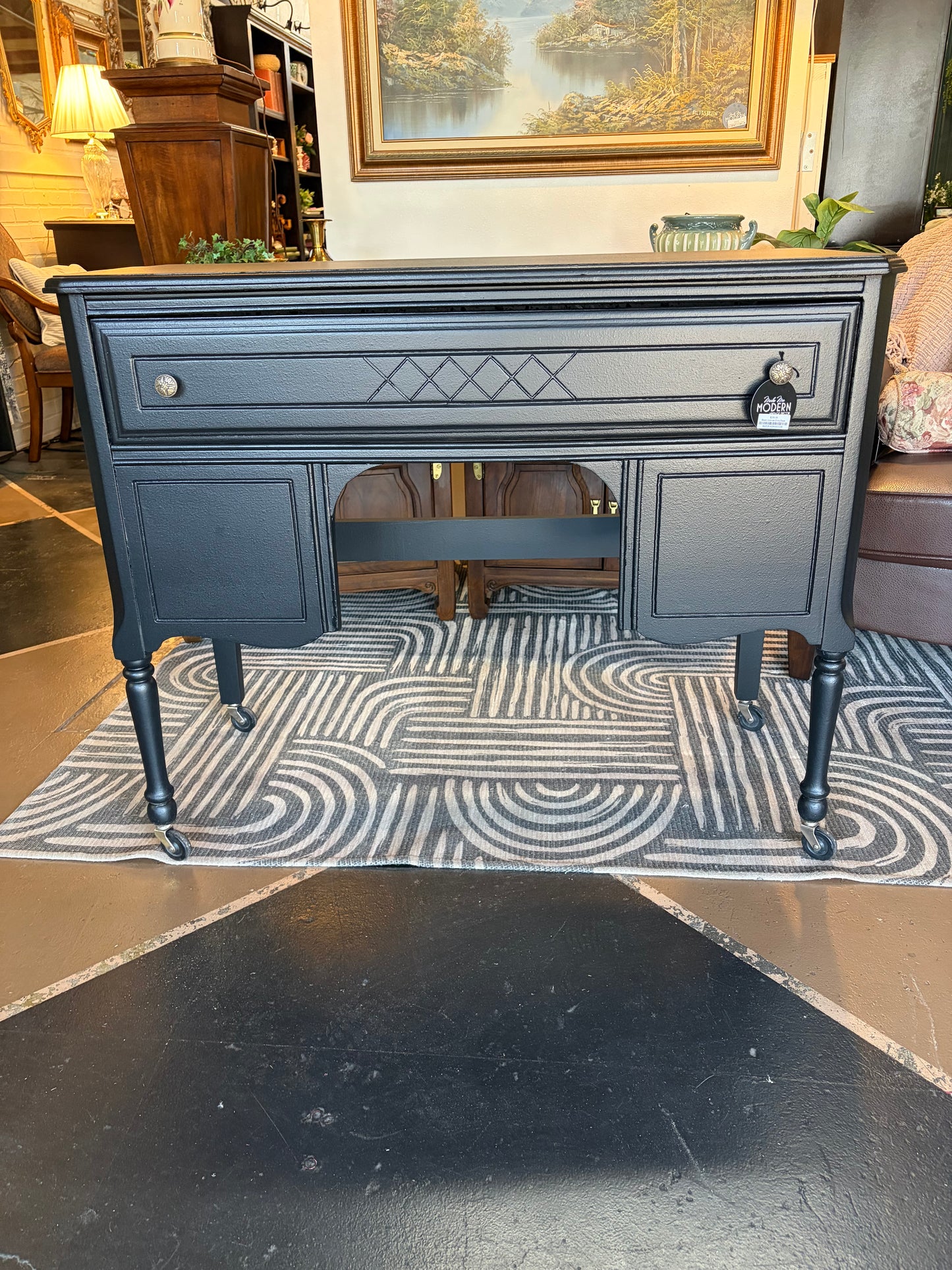 Black Victorian Entry/Desk