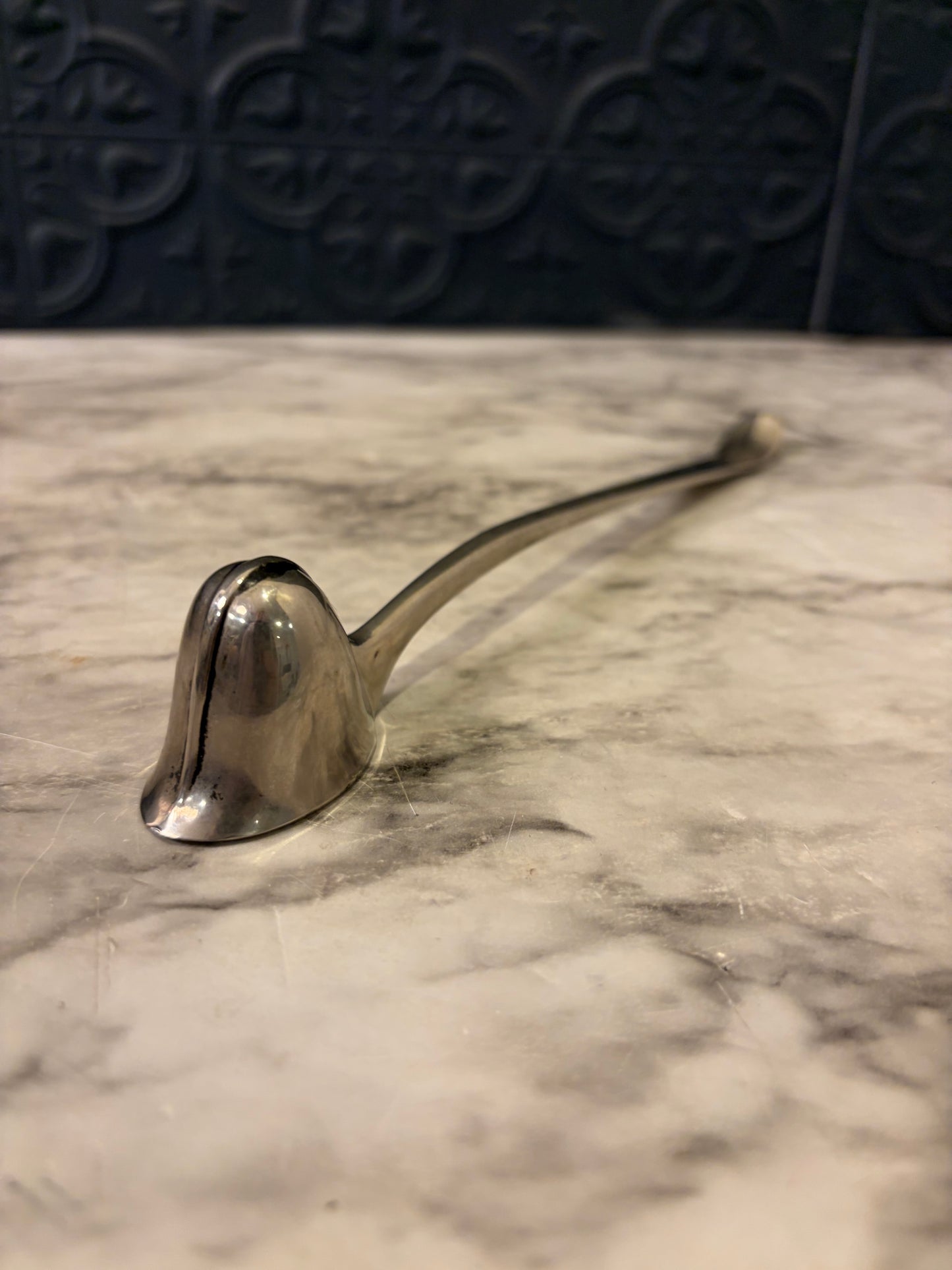 Helmet Shape Candle Stuffer Silvertone