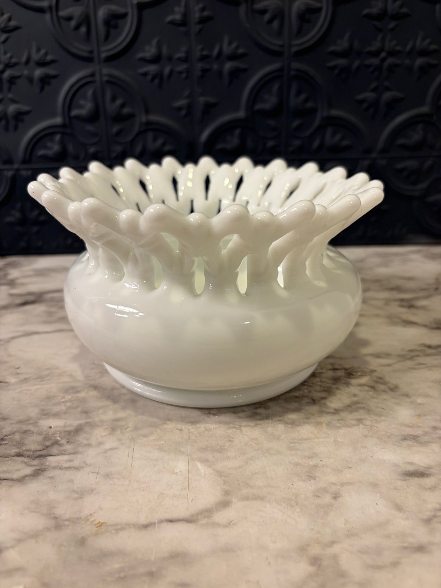 Westmorland Milk Glass Doric Vase