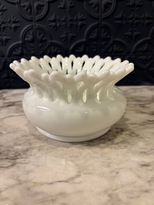 Westmorland Milk Glass Doric Vase