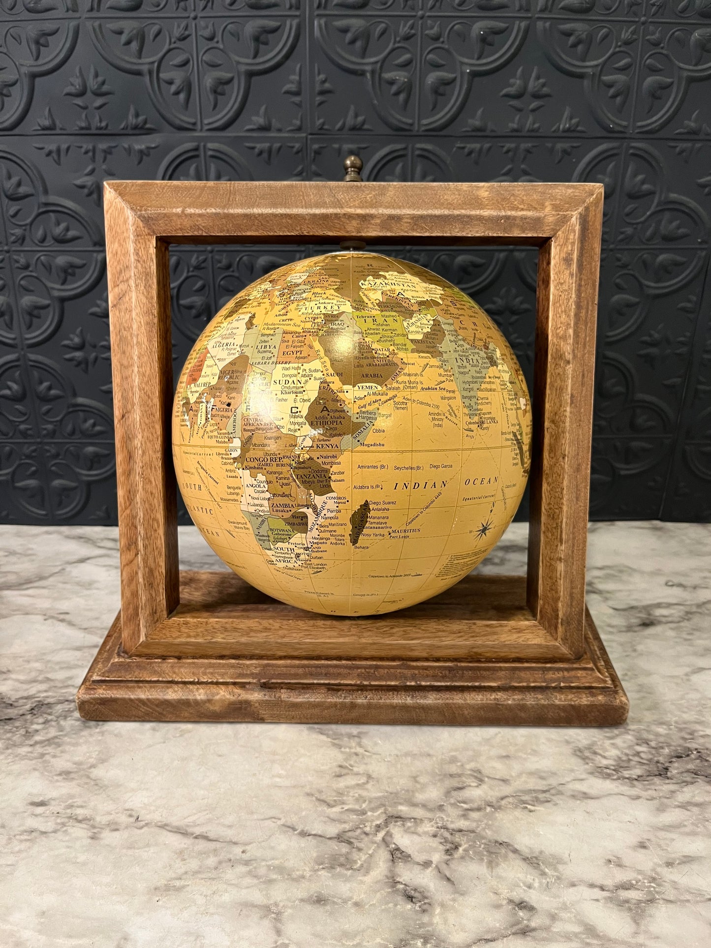 Wooden Framed Globe