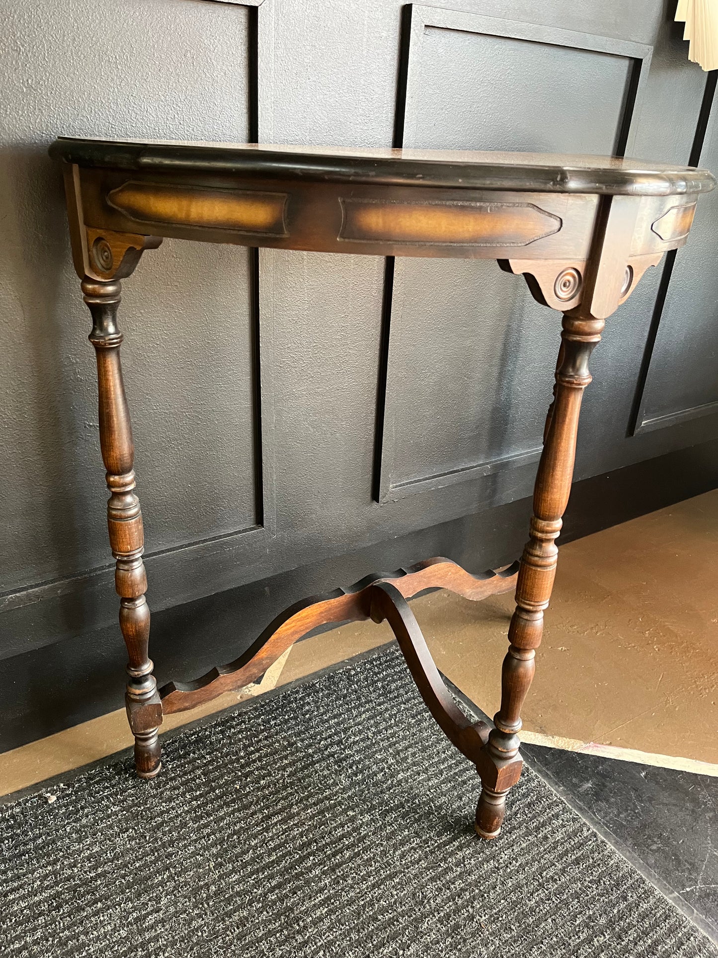 Half Moon Entry with Wood Inlay