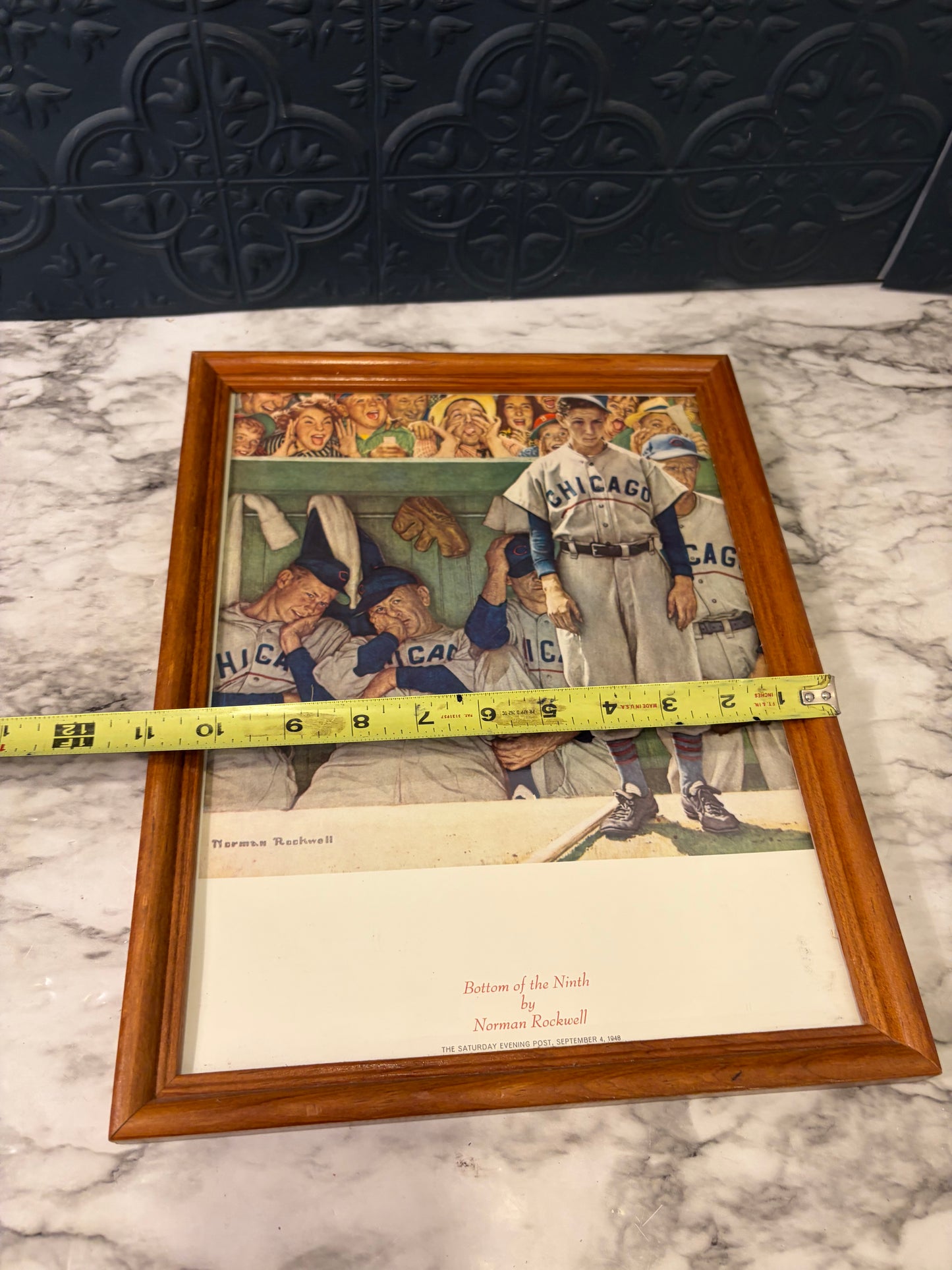 Norman Rockwell Bottom of the Ninth Print