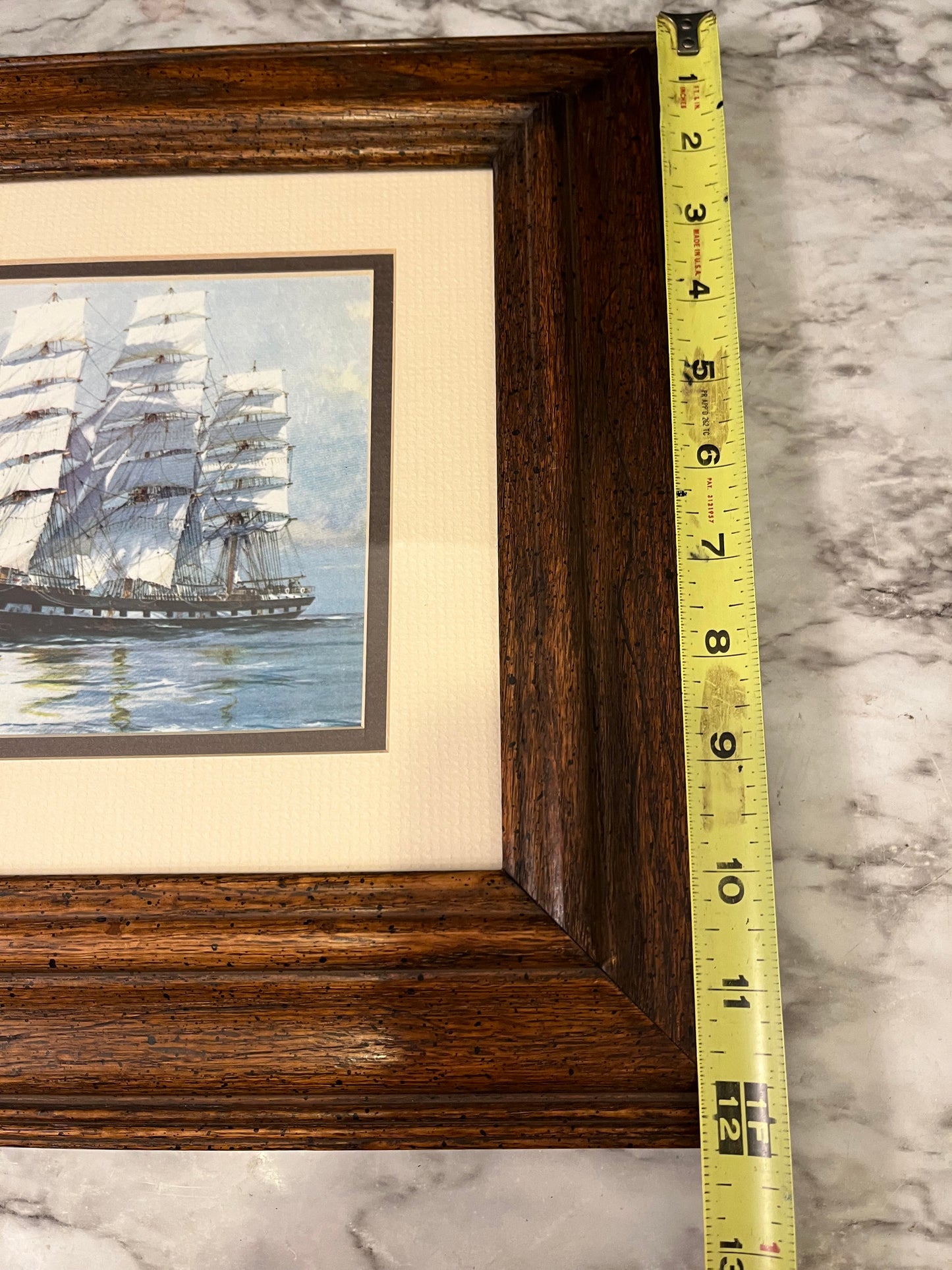 Framed print of Clipper ship