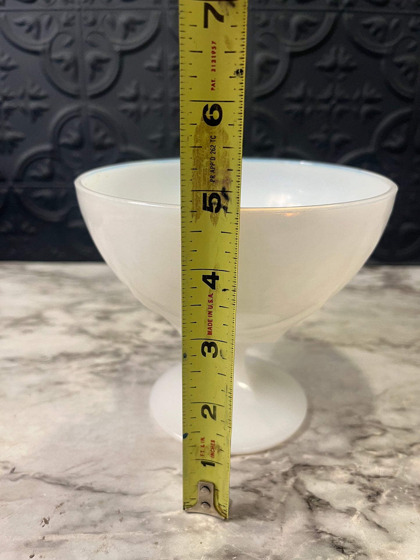 Milk glass Pedestal Bowl Hazel Atlas