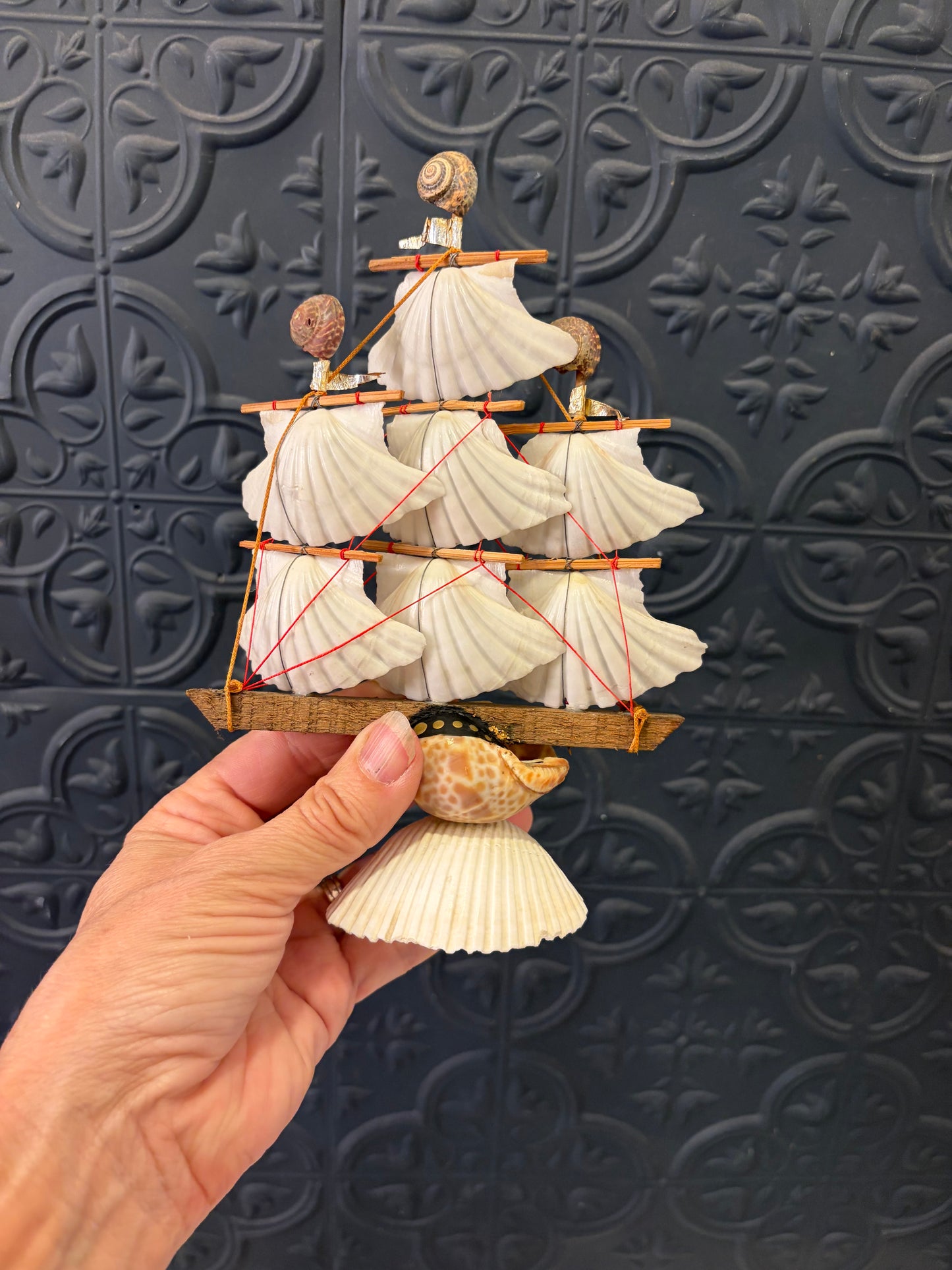 Small Ship made of Shells