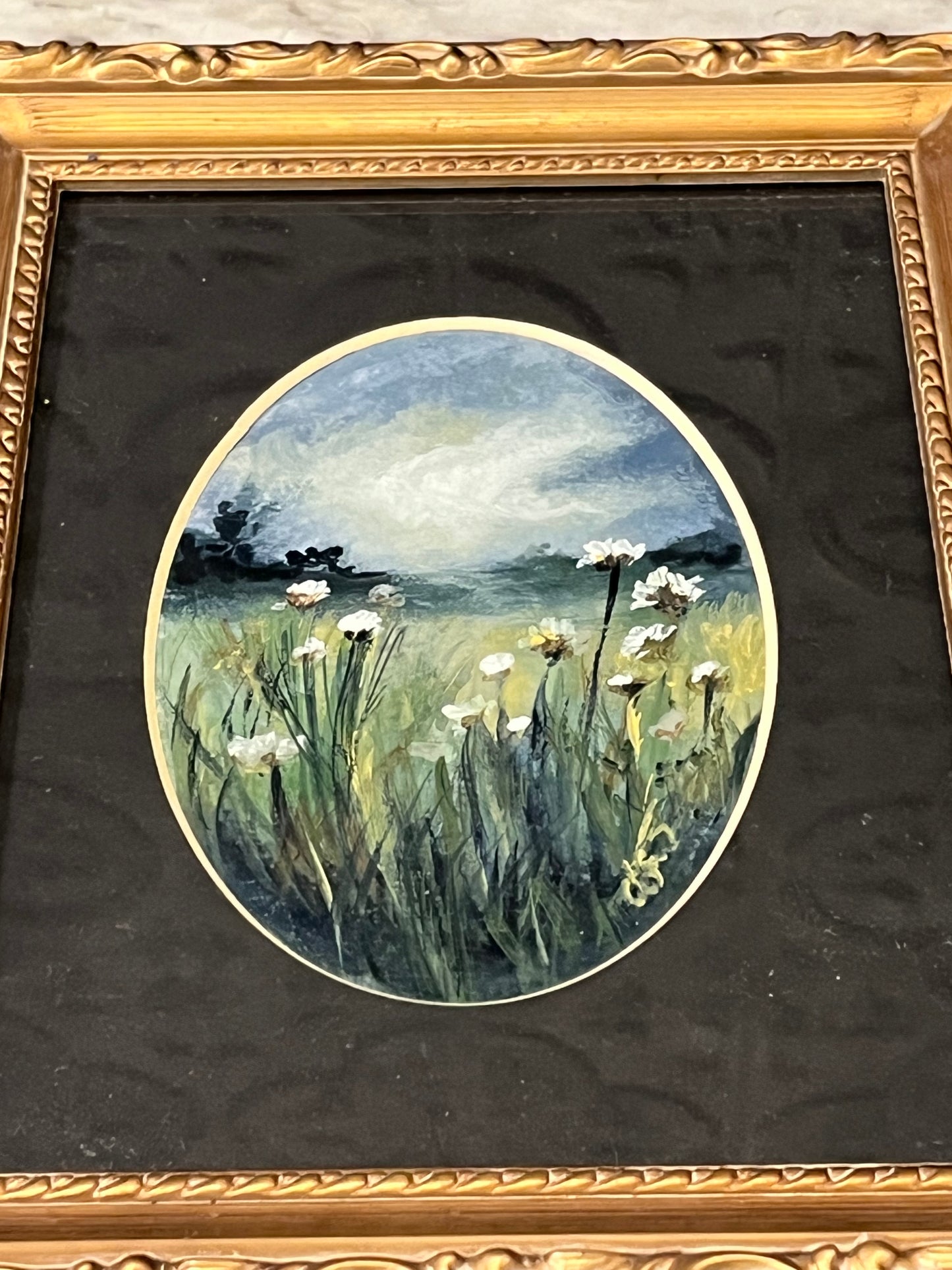 Twilight Daisies Painting by Jessie
