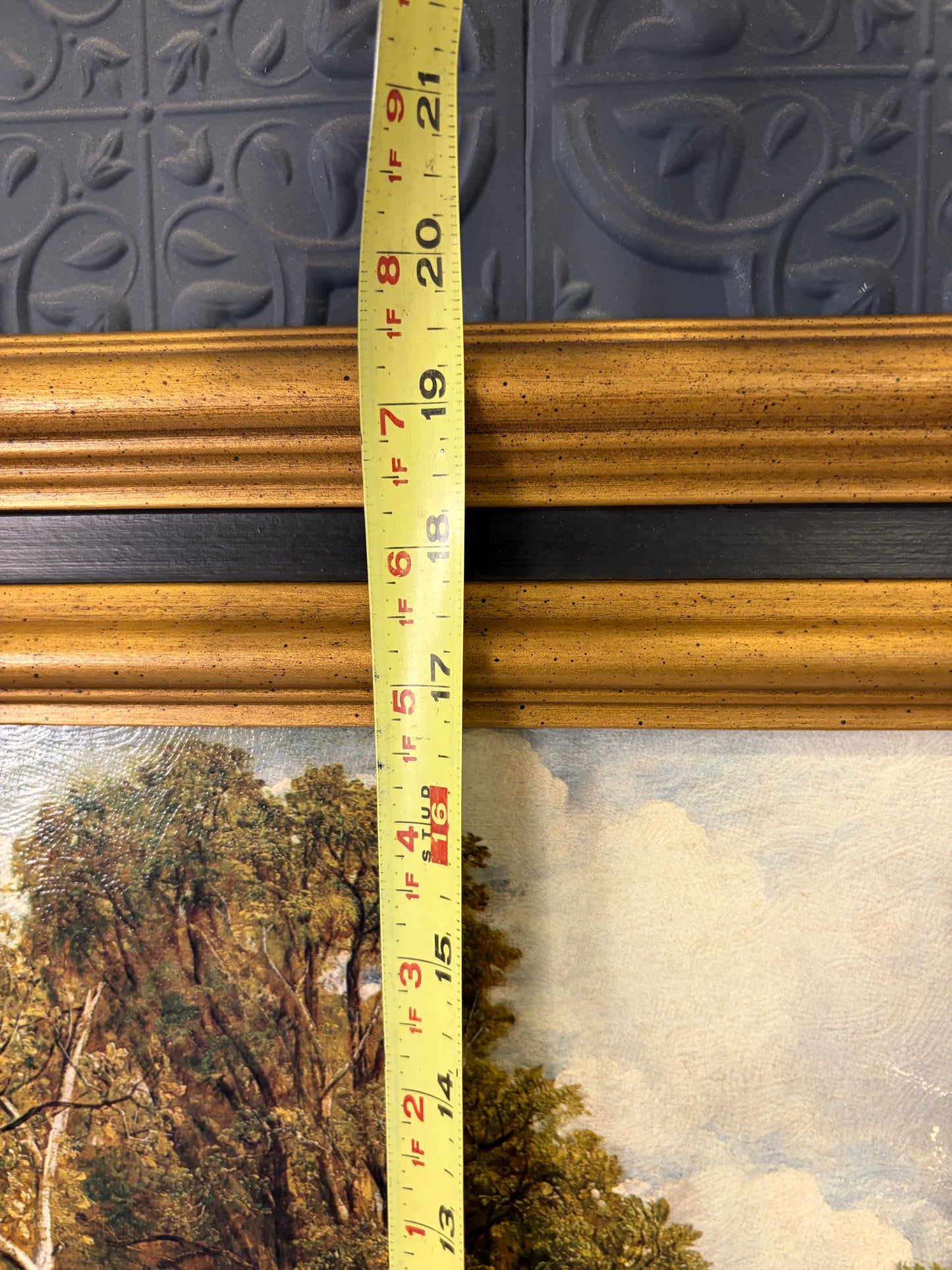 John Constable The Cornfield Print on Board Framed