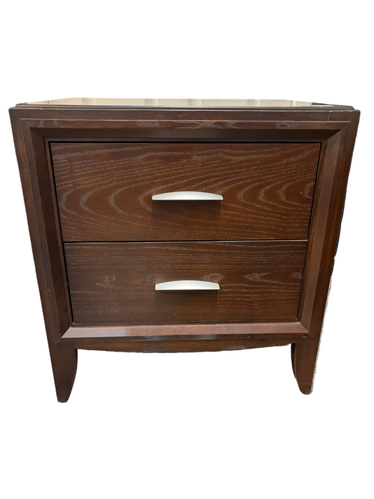Dark Brown Modern Nightstand