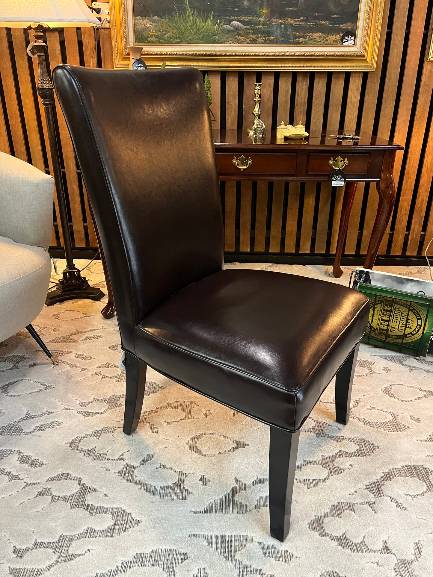 Brown Pleather desk chair