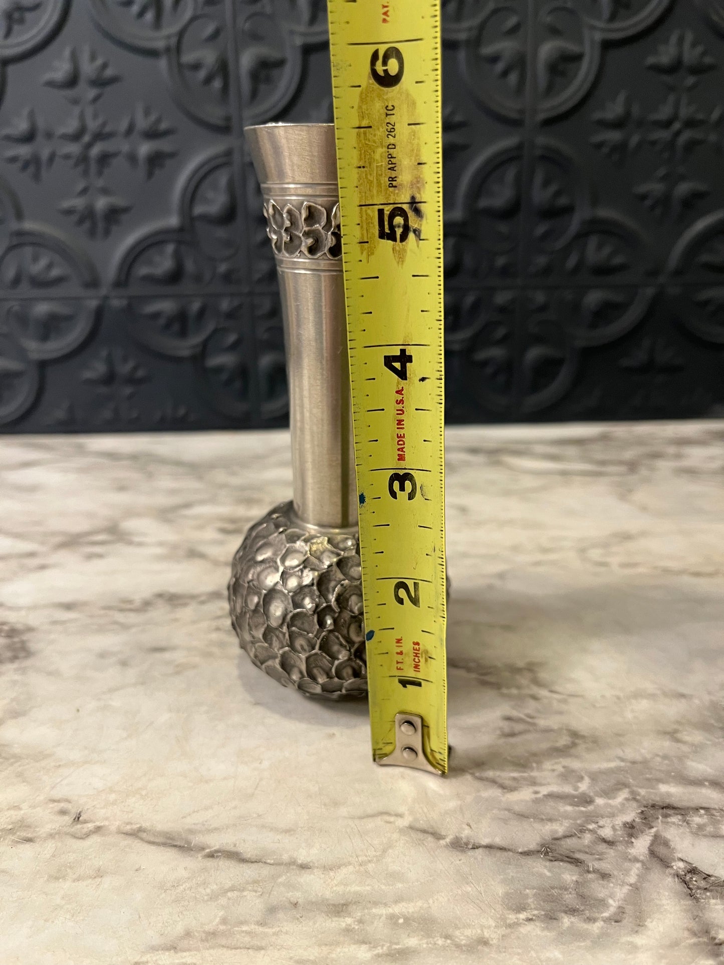 Norwegian Pewter Bud Vase