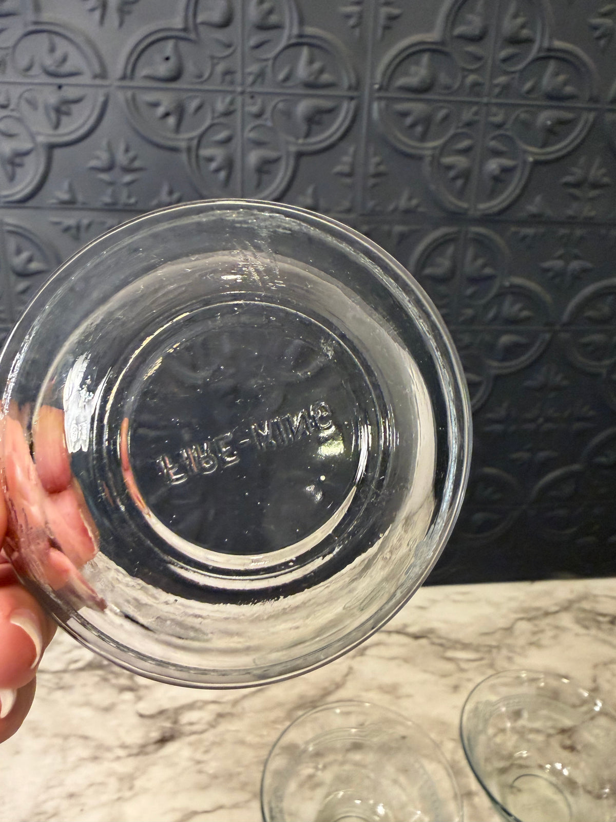 Fire King Blue Glass custard Cups x 4