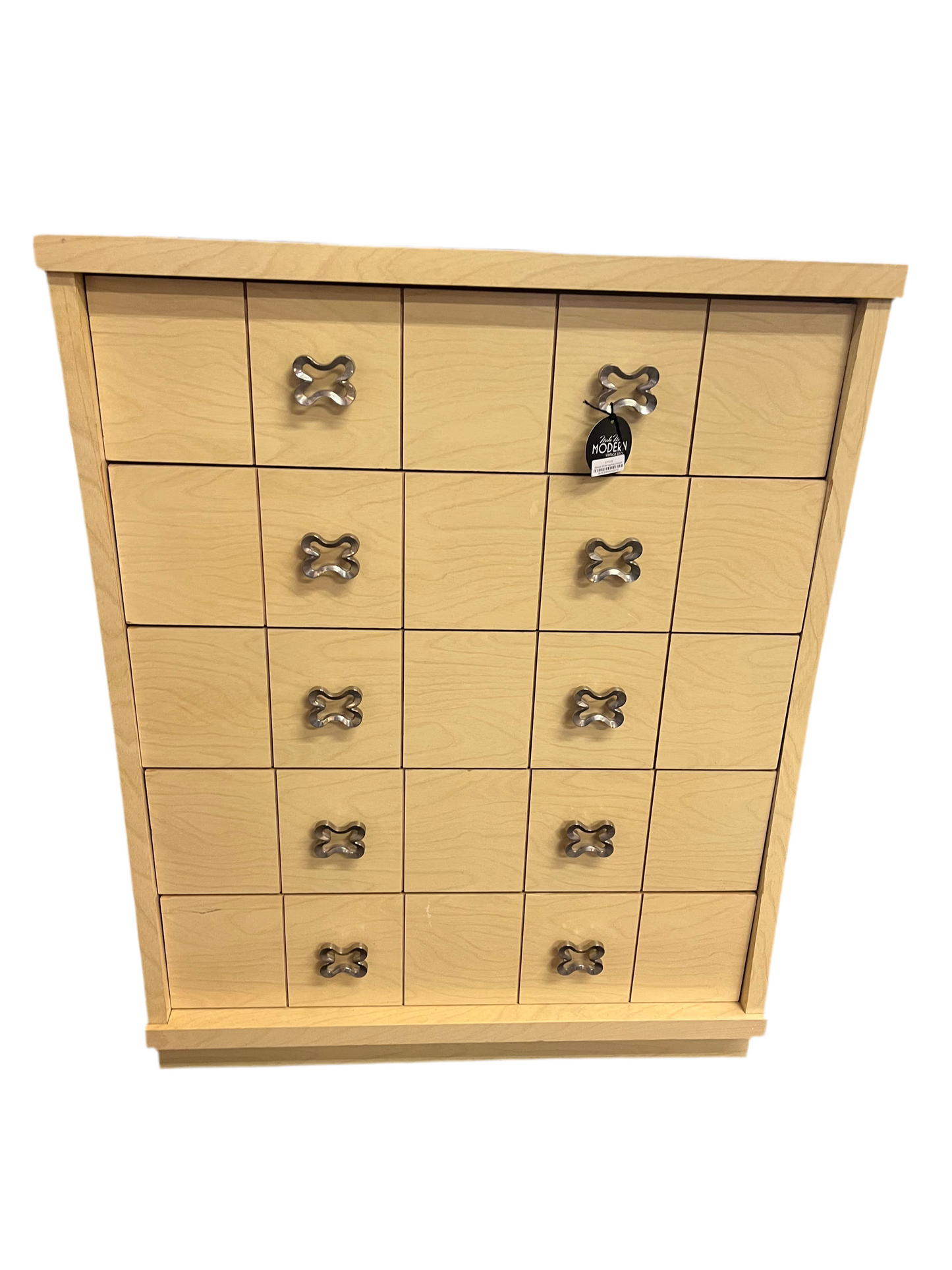 Blonde MCM Highboy Dresser