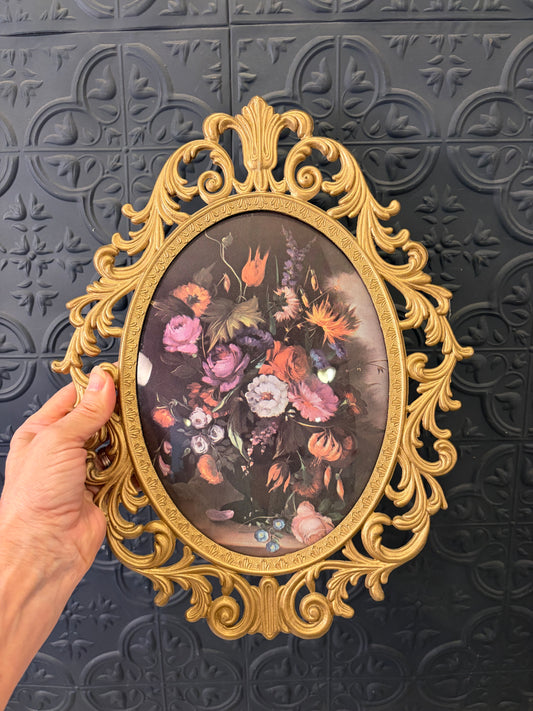 Bubble Glass Italian Metal Picture Purple