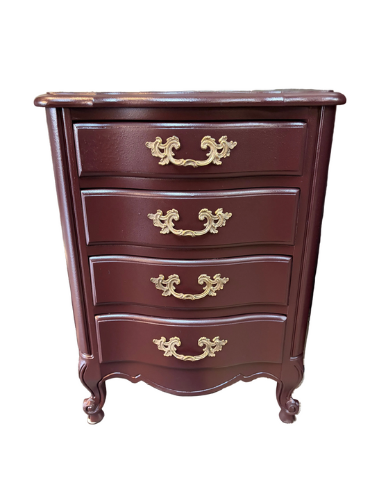 Dark Mahogany Painted National Furniture Nightstand