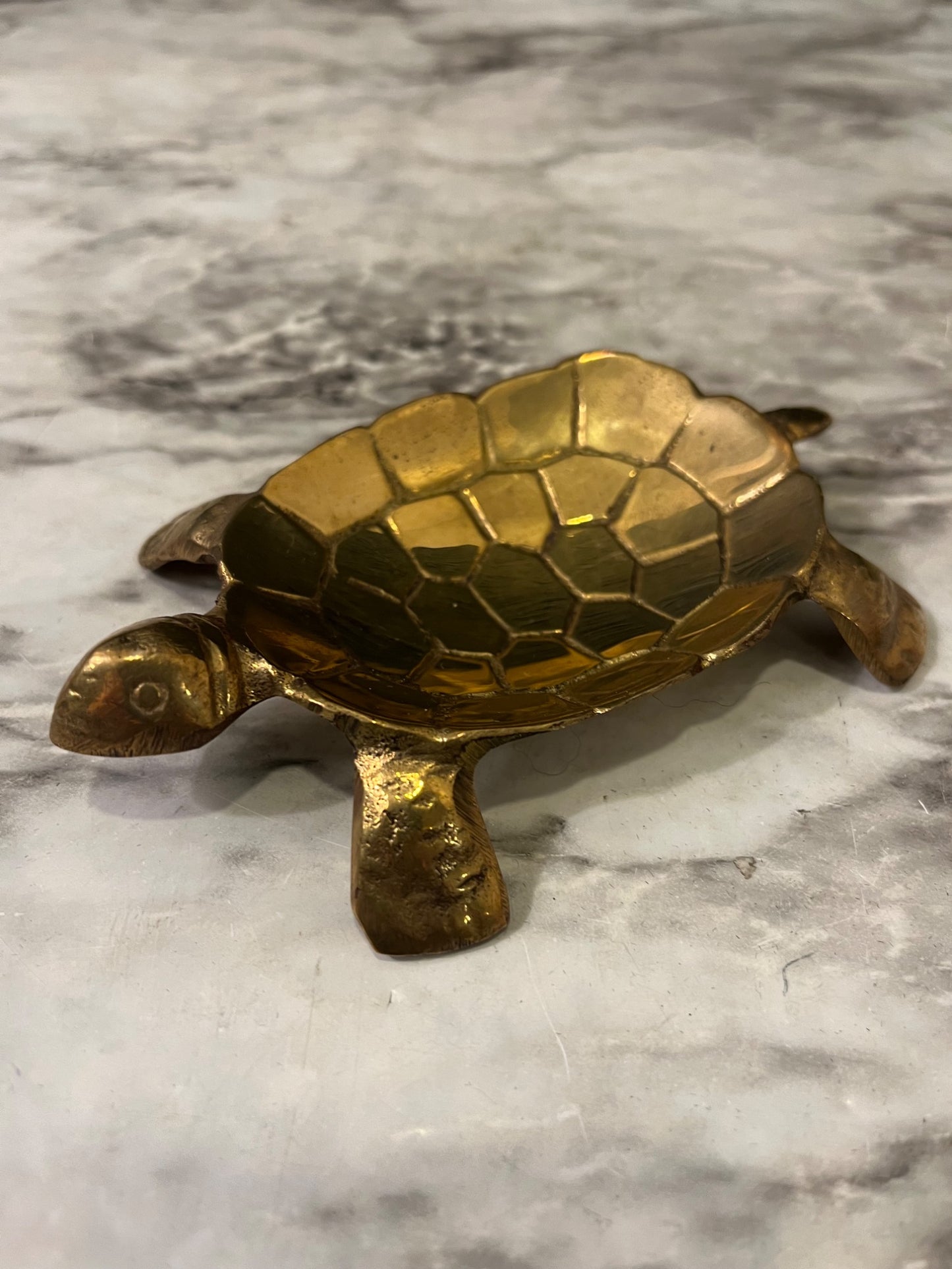 Brass Turtle Trinket Dish