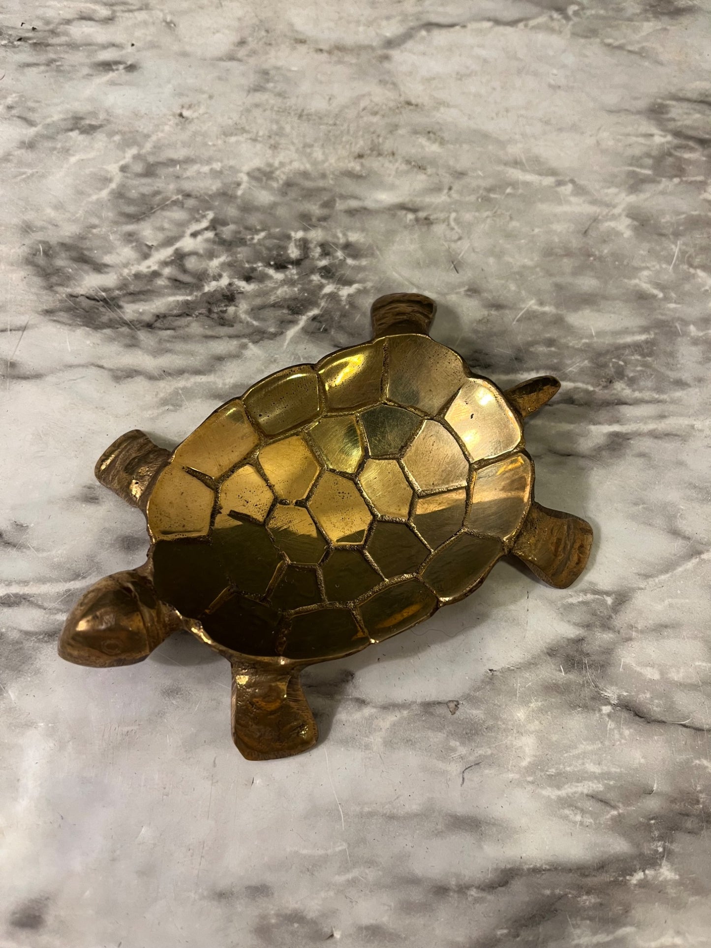 Brass Turtle Trinket Dish