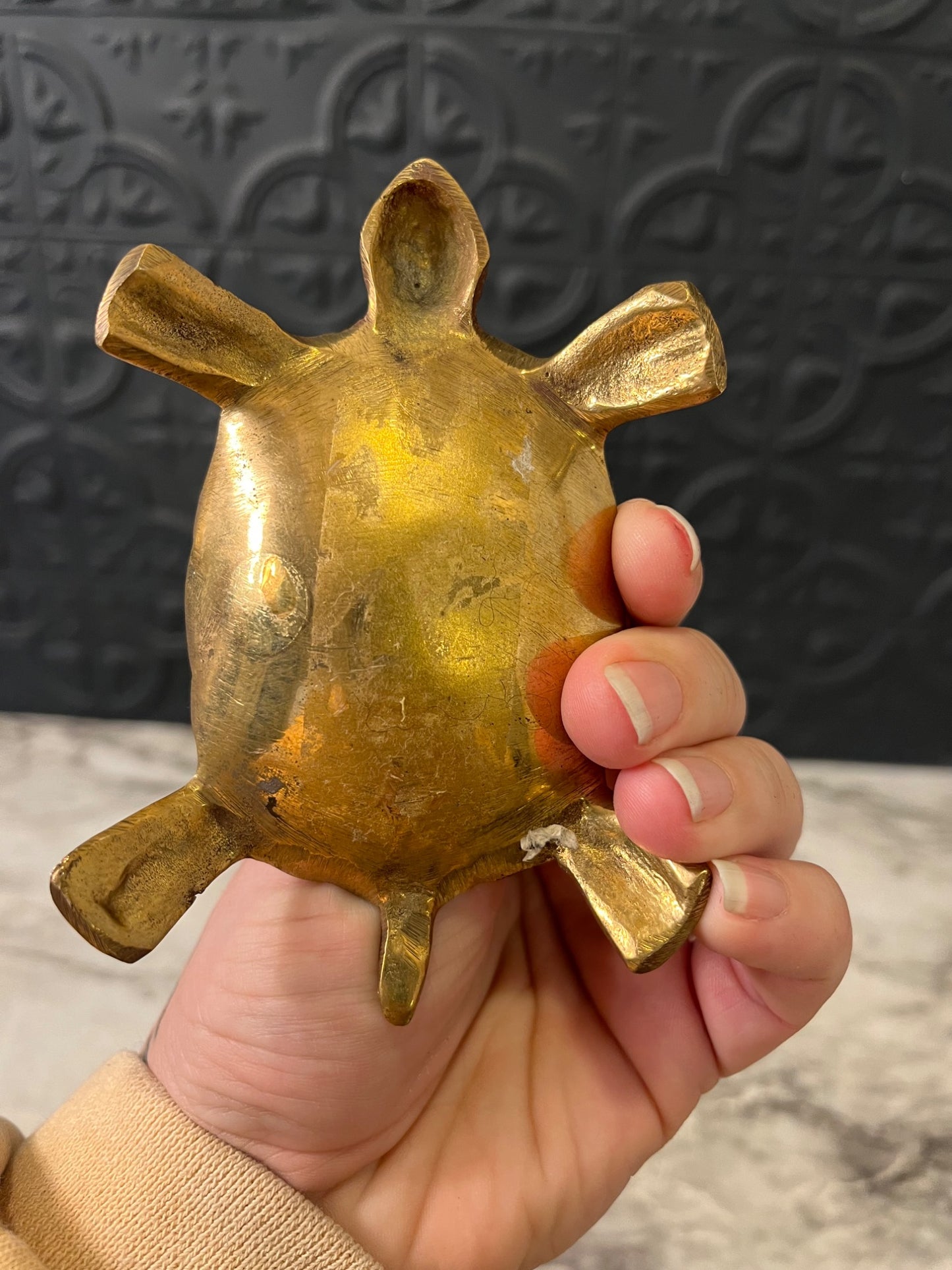 Brass Turtle Trinket Dish