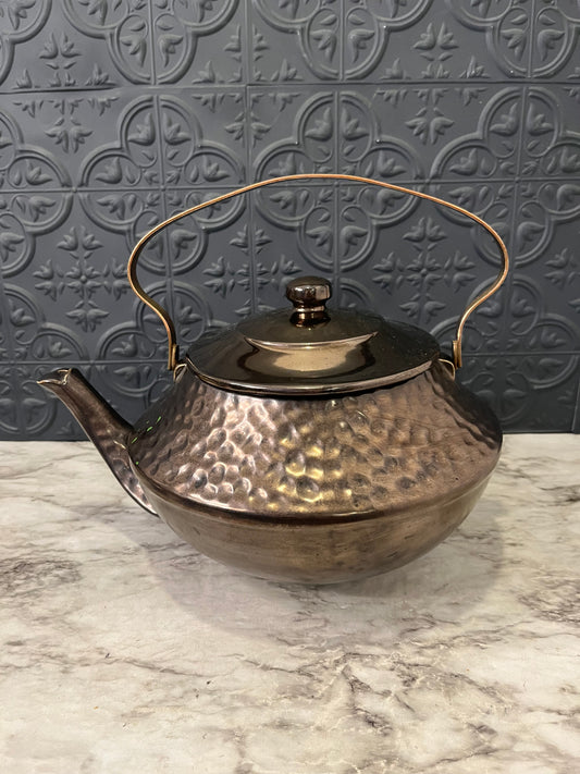 Bronze Hammered Mcoy Teapot