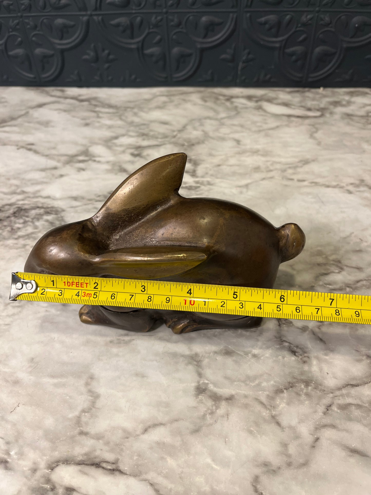 Brass Bunny Trinket Box