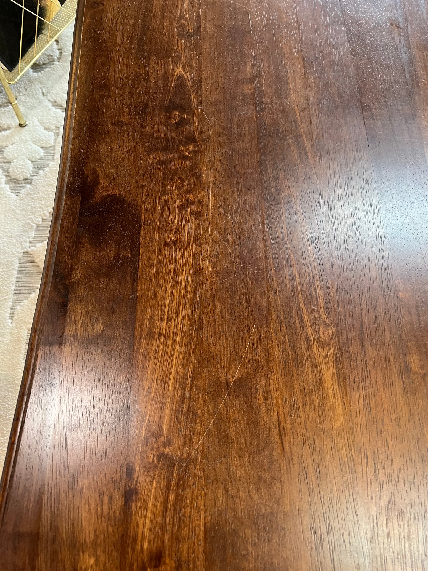 Dark Wood  Rectangle Coffee Table